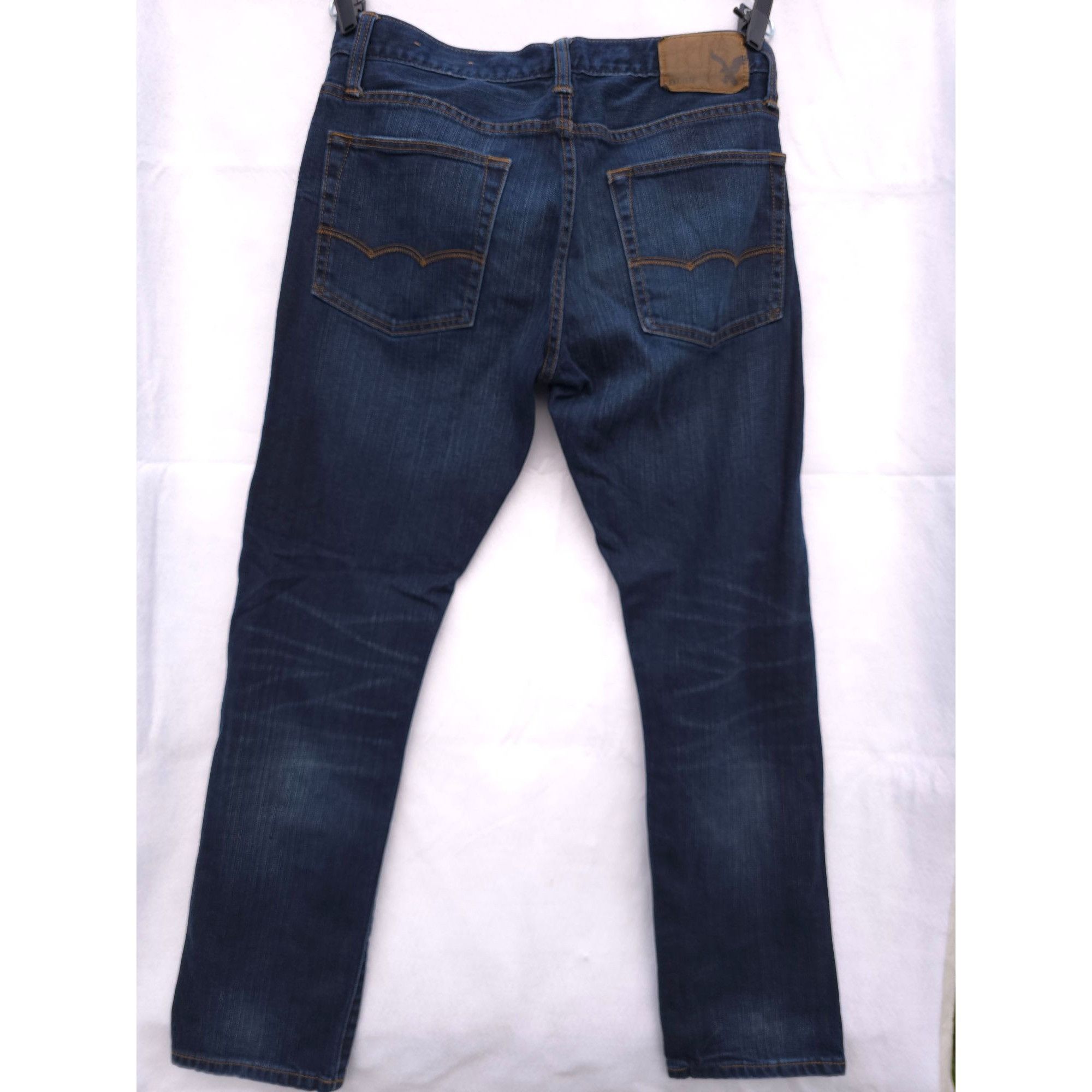 American Eagle Outfitters American Eagle Outfitters Slim Fit Mens Jeans 31/30 Dark Was Size US 31 - 6 Thumbnail