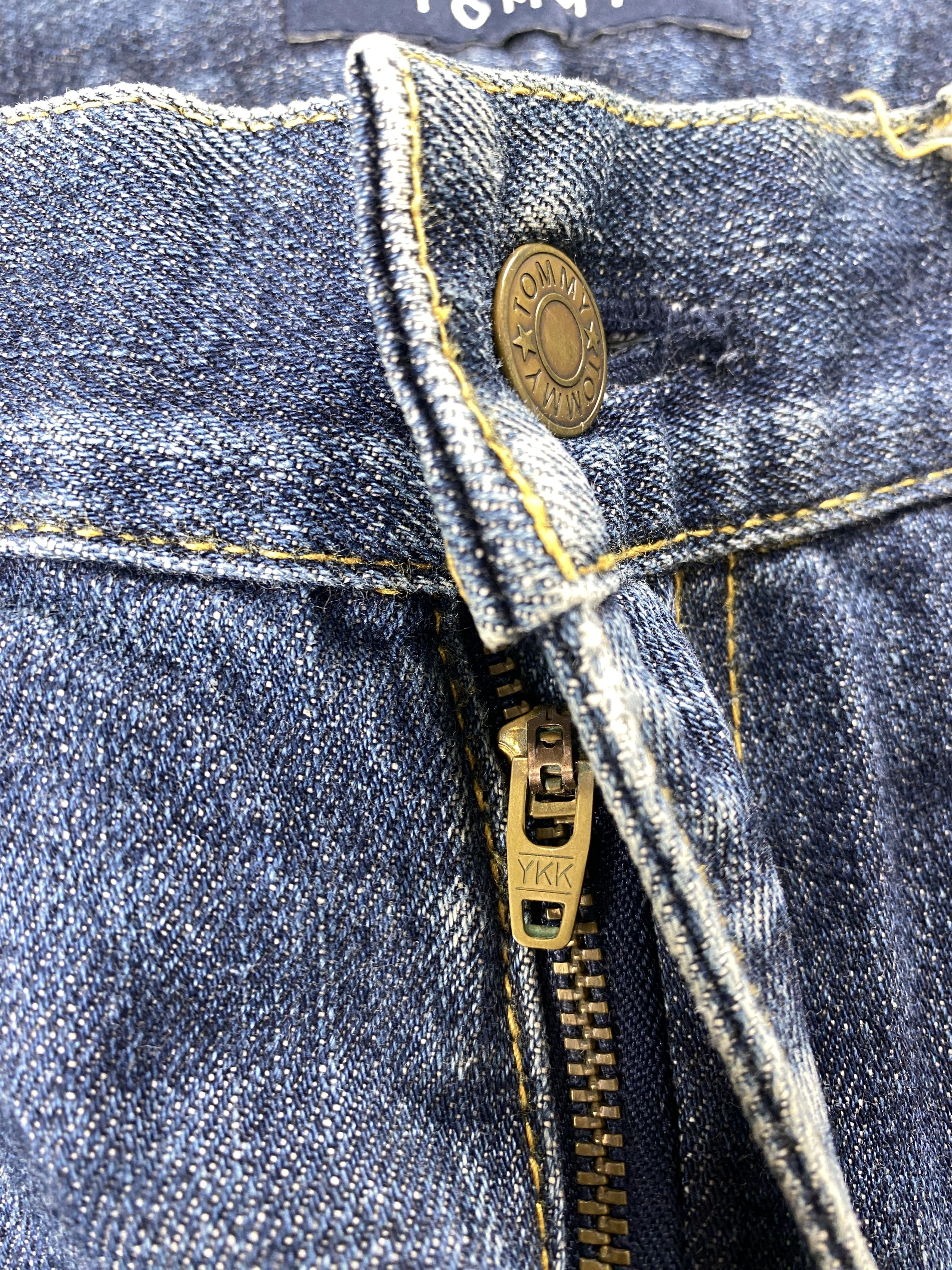 Tommy Hilfiger 💢 Selvedge Vintage Tommy Faded Blue Jeans CP0090 Size US 38 / EU 54 - 11 Thumbnail