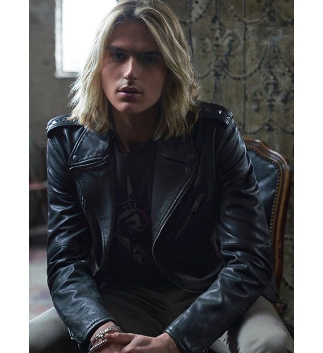John Varvatos Misfits studded leather biker jacket size medium Size US M / EU 48-50 / 2 - 6 Thumbnail