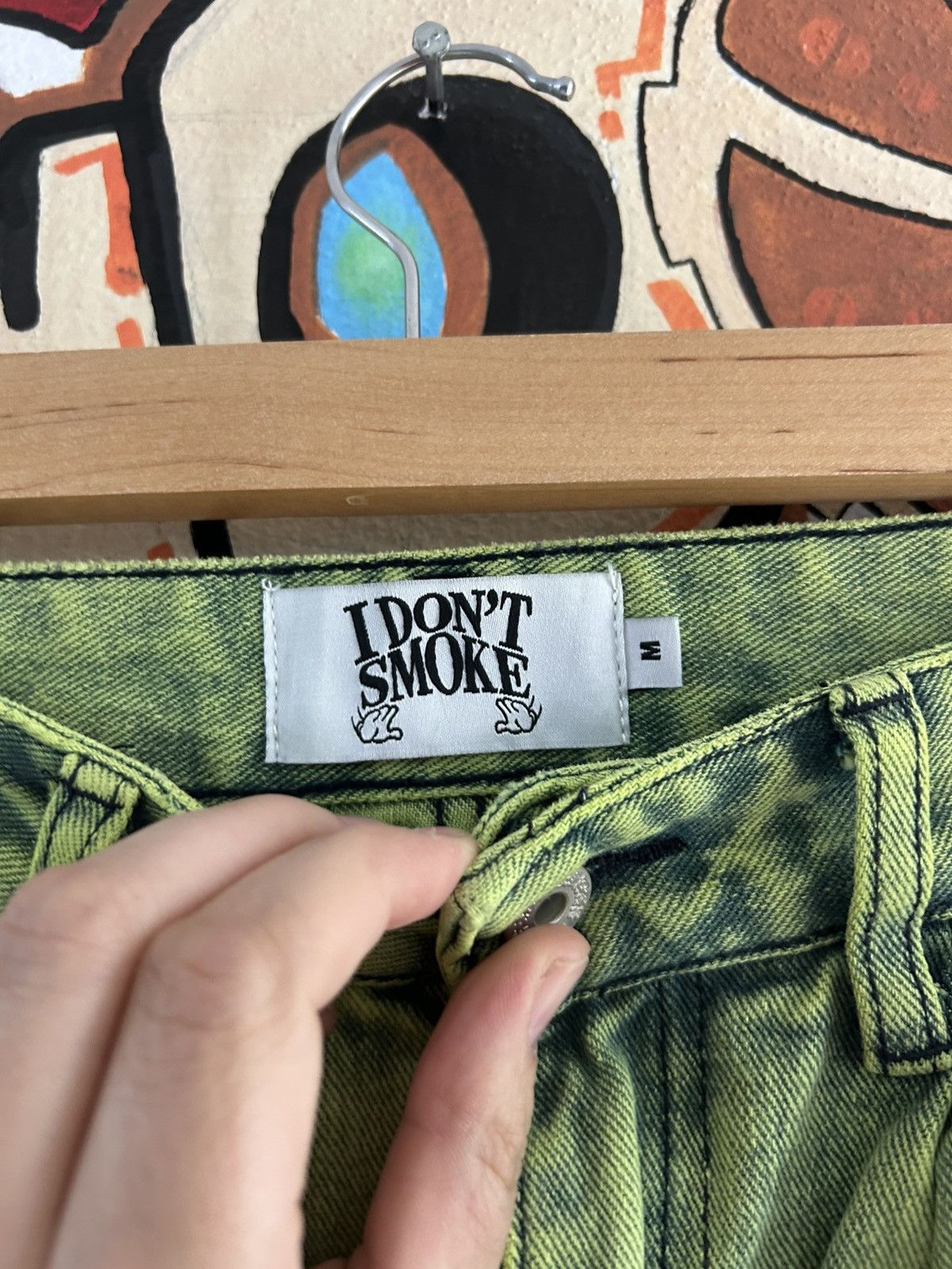 Other I don’t Smoke Acid Wash Carpenter Pants Size US 30 / EU 46 - 4 Thumbnail