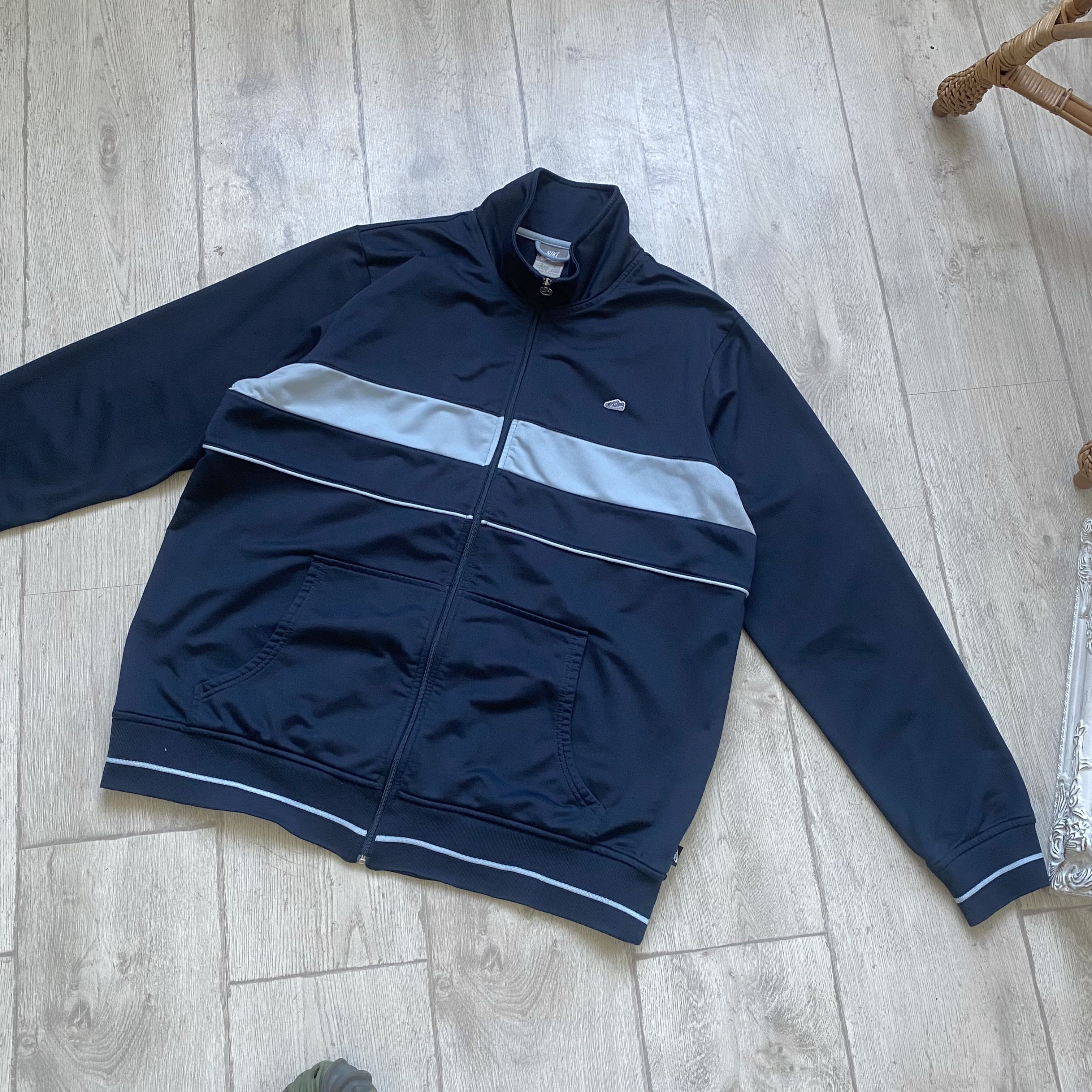 Nike 👟Vintage 90s Nike track jacket top Sneakers Logo Drill Size US XL / EU 56 / 4 - 8 Thumbnail