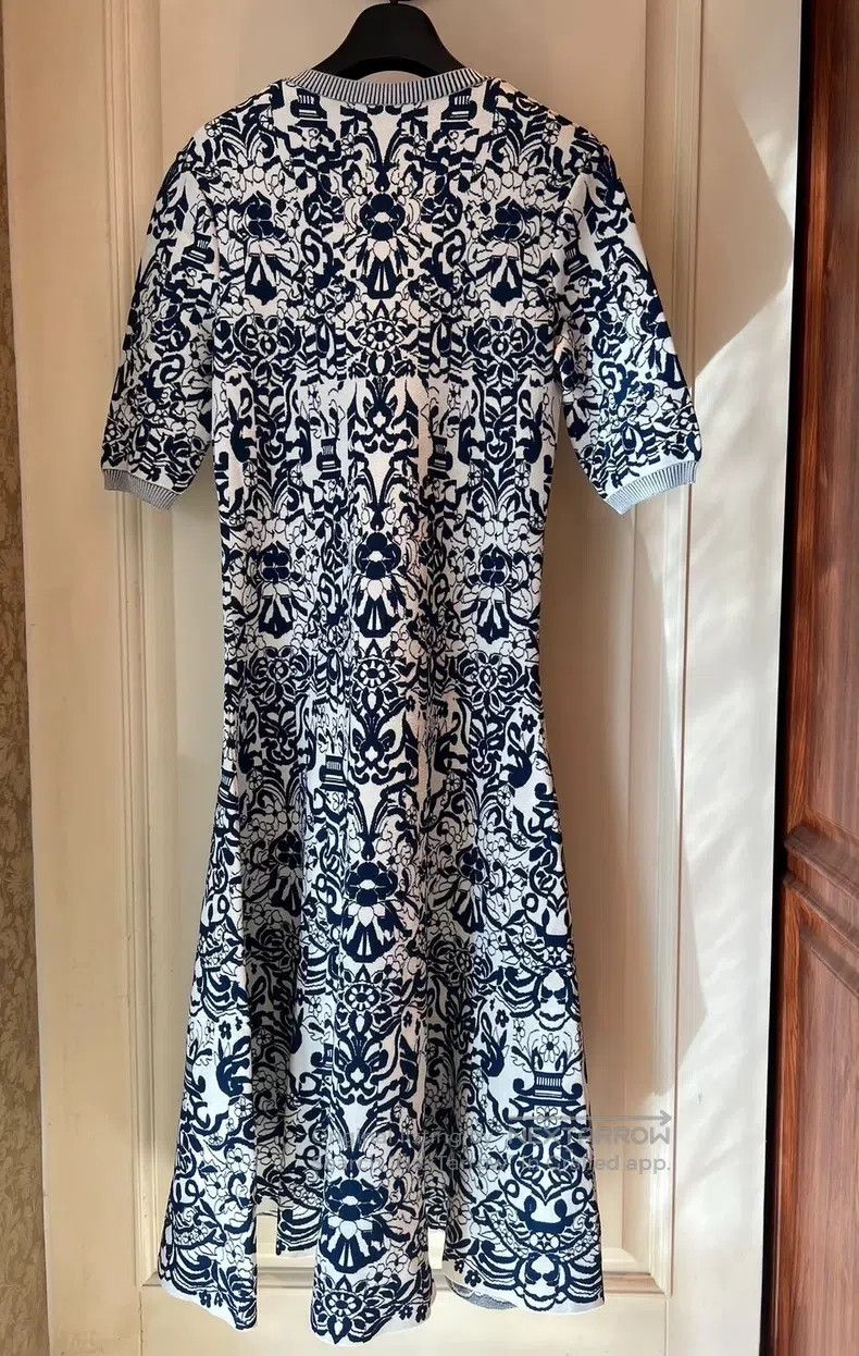 Valentino Blue and white porcelain dress