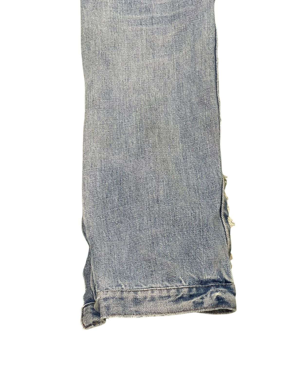 Japanese Brand Crop Jeans Rna Japan Faded Distress Low Rise Slim 8🟦8 Size US 28 / EU 44 - 12 Thumbnail