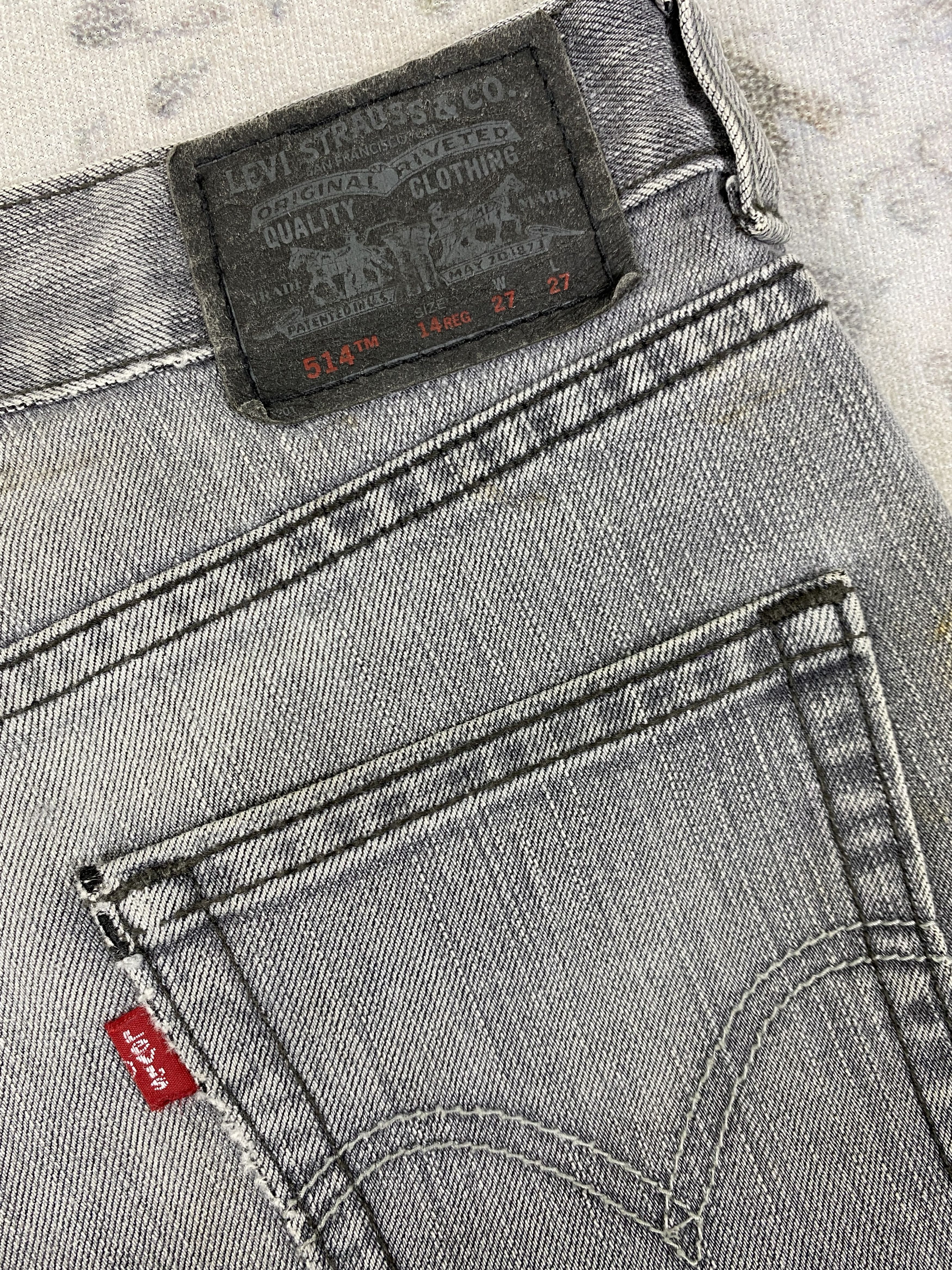Levi's Distressed Grey Vintage Levi's 514 29x28.5 Denim -JN1932 Size US 29 - 13 Thumbnail