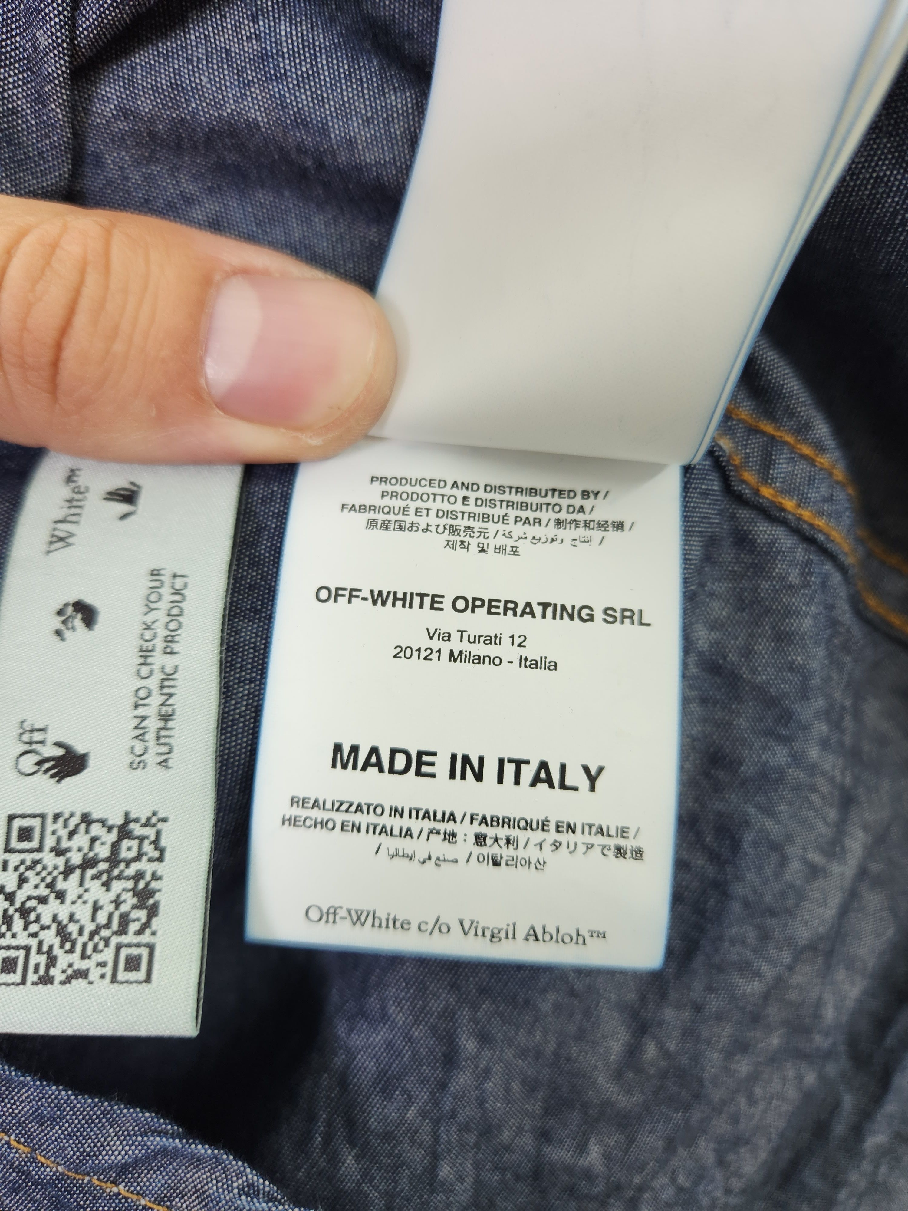 Off-White Off white c/o Virgil abloh staff garment 2013 denim shirt Size M / US 6-8 / IT 42-44 - 15 Thumbnail