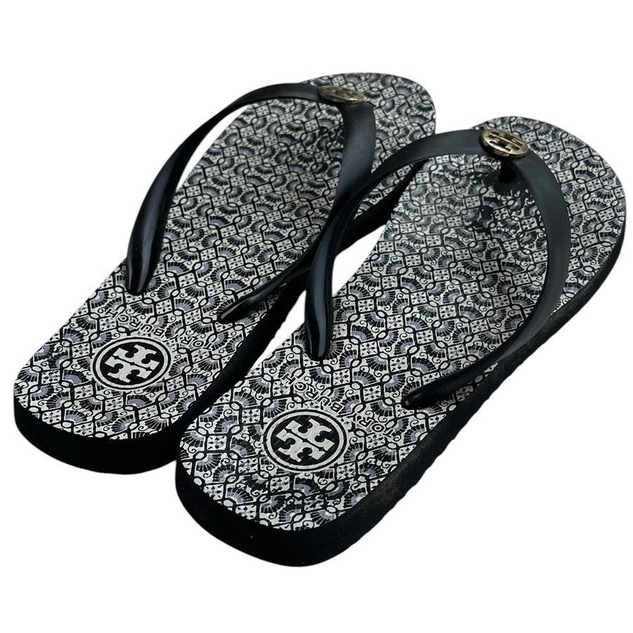 Tory Burch Tory Burch Rubber Flip Flop Sandals Black Outdoor Size 6 Size US 6 / IT 36 - 3 Thumbnail