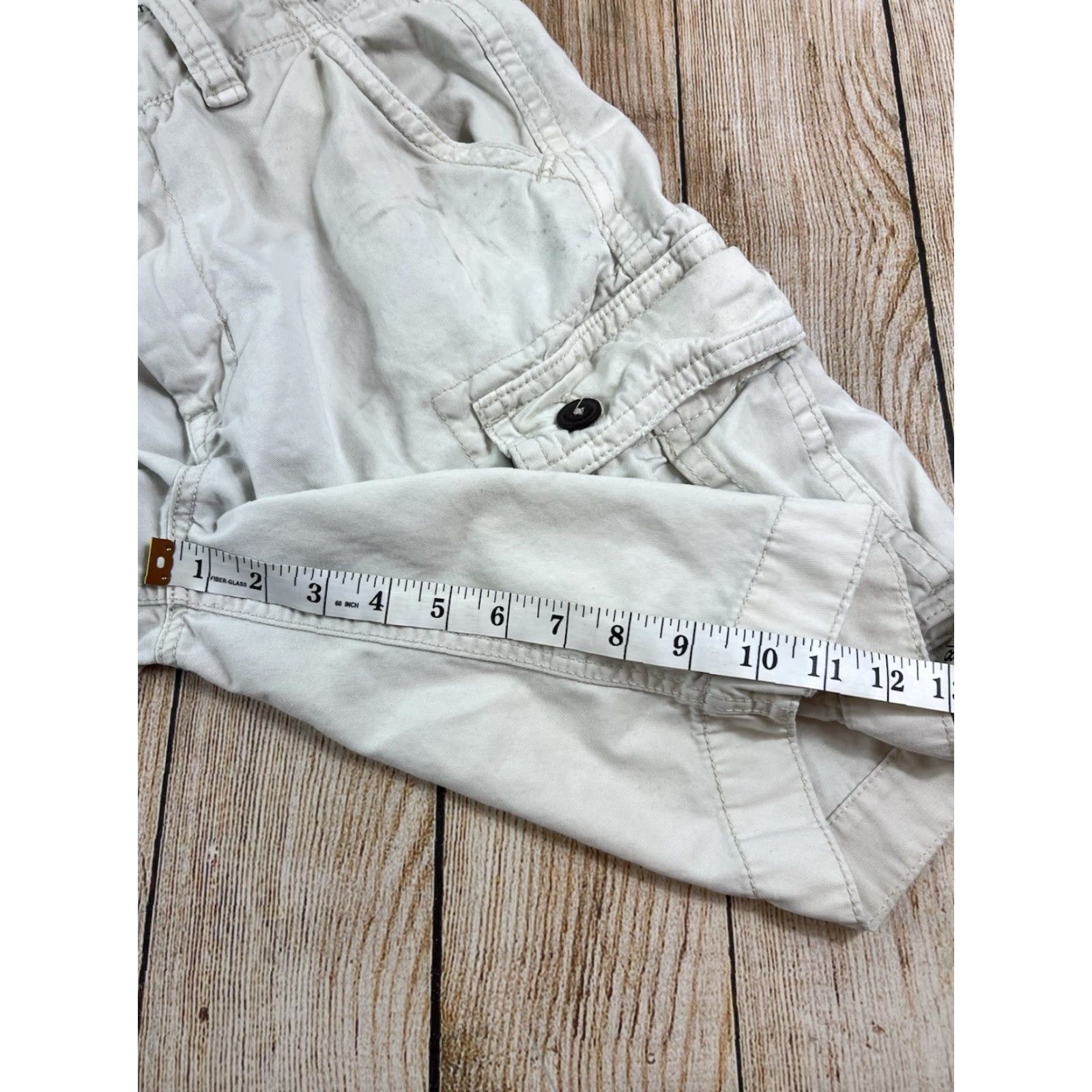 American Eagle Outfitters Mens American Eagle Shorts White 31 Cargo Classic Regular Size US 31 - 6 Thumbnail