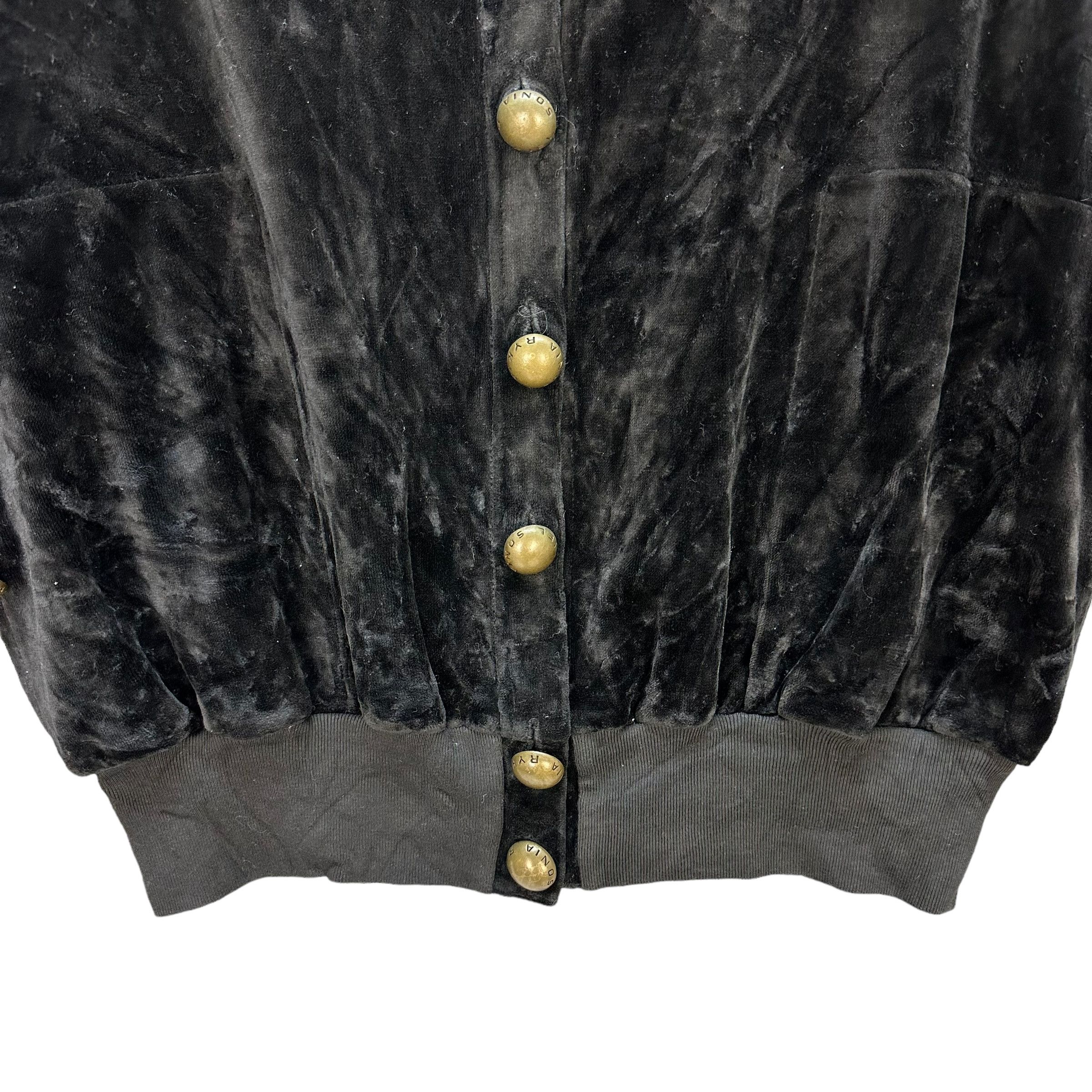 Sonia Rykiel Sonia Rykiel VELOURS DELUXE Big Logo Velvet Jacket #A3-0071 Size S / US 4 / IT 40 - 3 Thumbnail