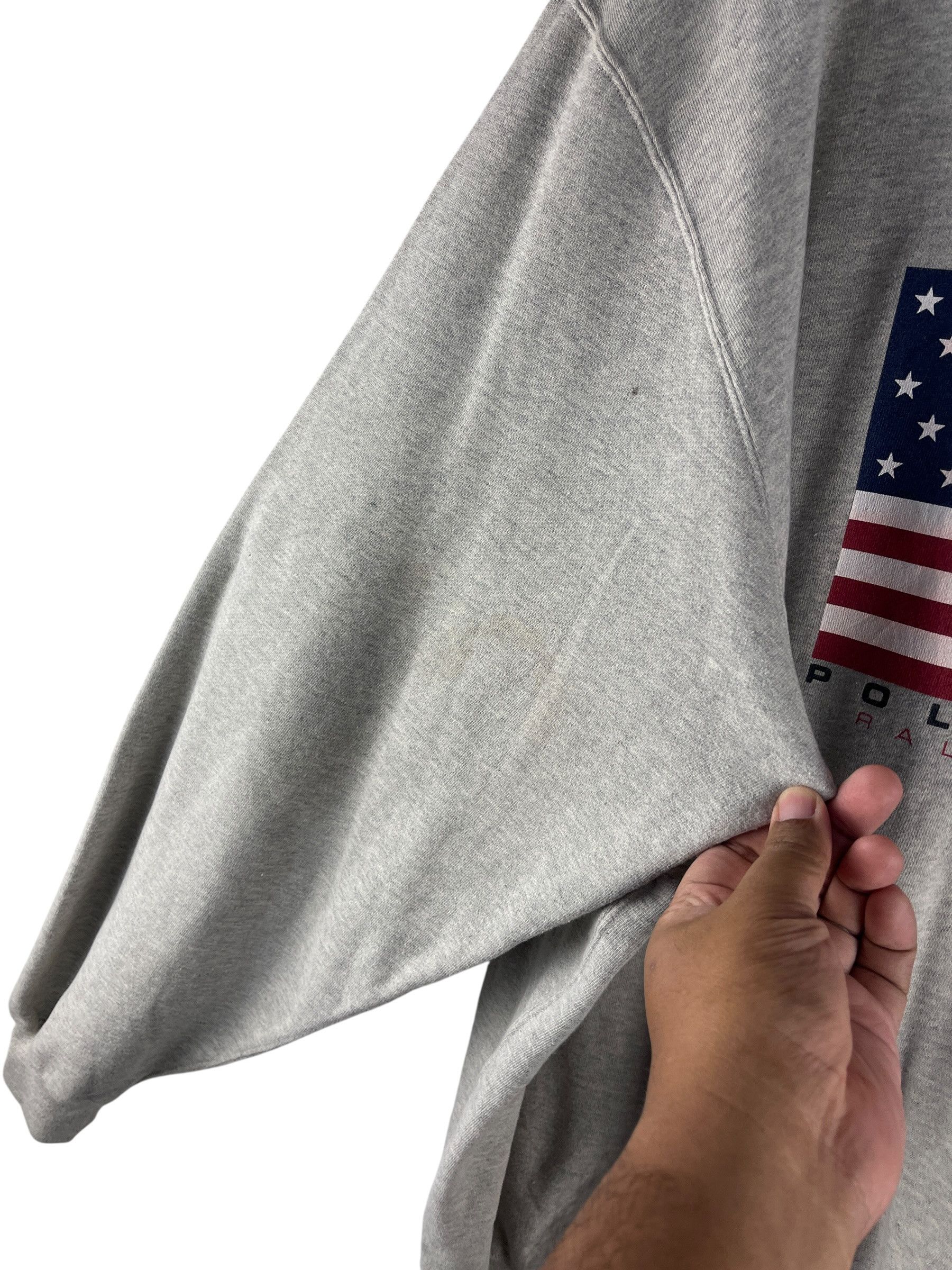 Polo Ralph Lauren Vintage Polo Sport Ralph Lauren USA Flag Sweatshirt Grey XL Size US XL / EU 56 / 4 - 6 Thumbnail