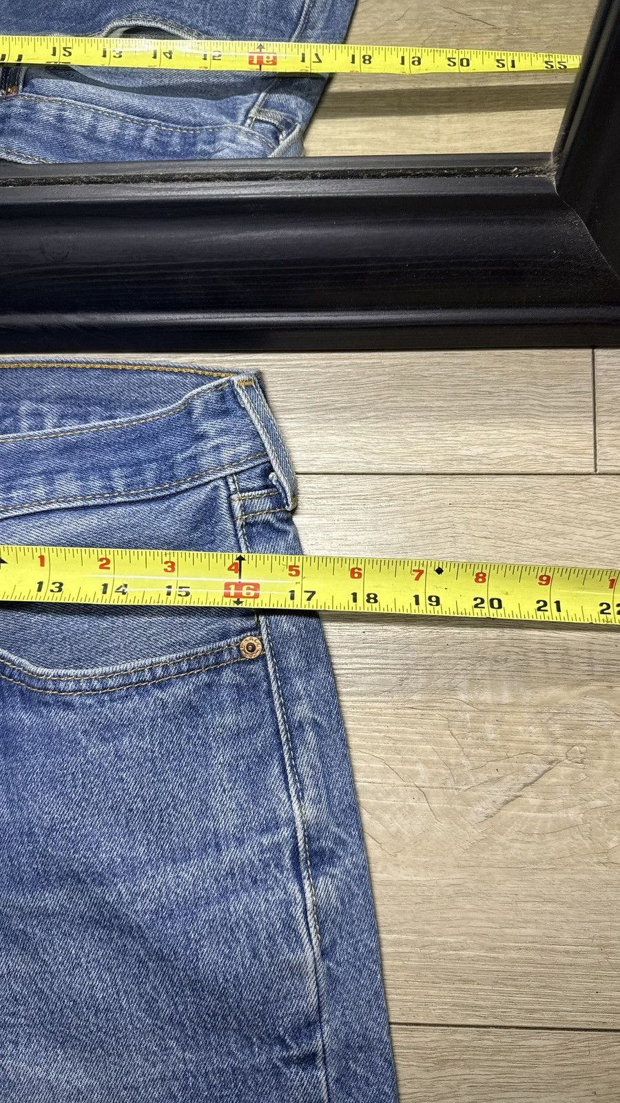 Levi's Vintage 1990s Levi’s 501 XX 34 x 32 Baggy Blue Wash Denim Size US 34 / EU 50 - 8 Thumbnail