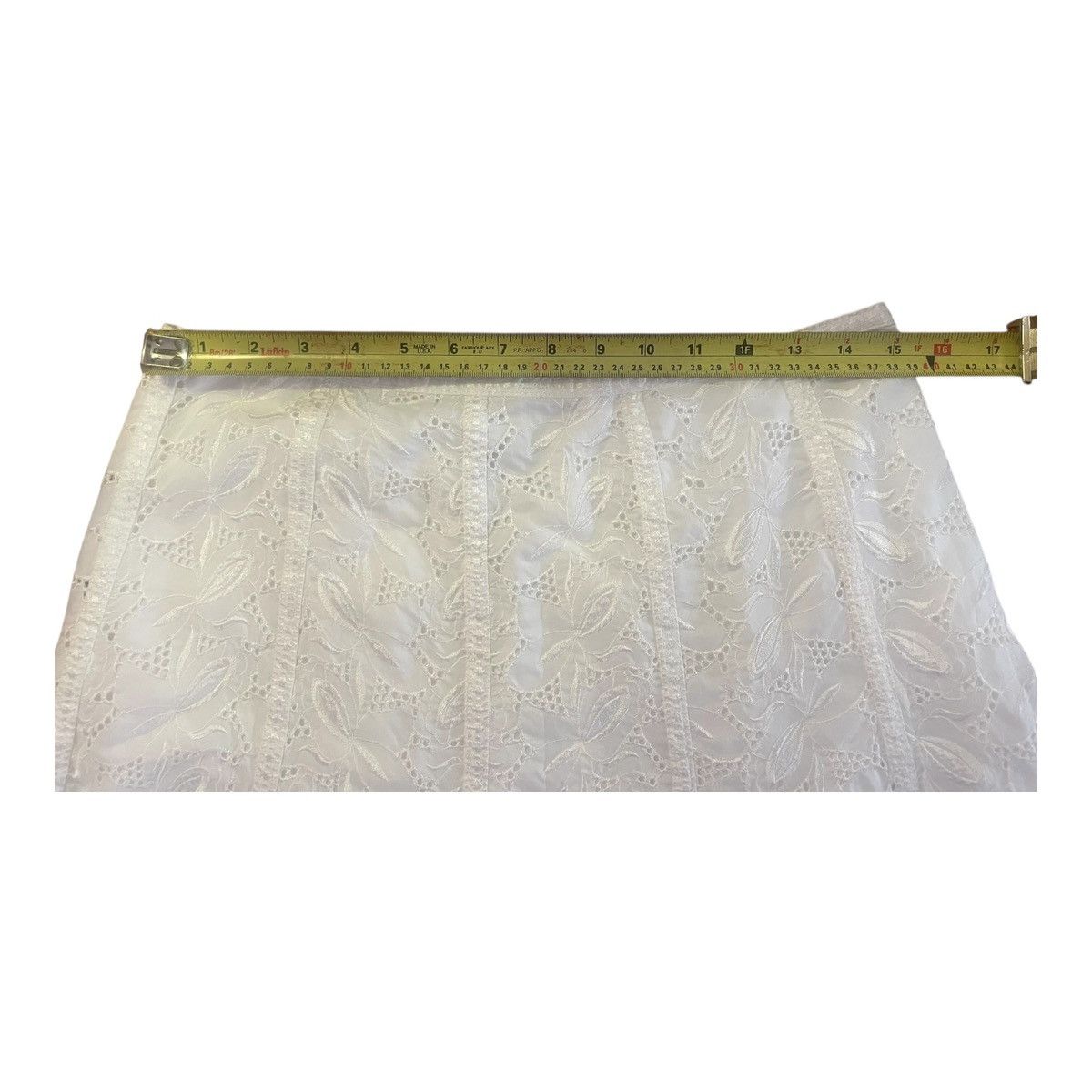 Nygard Nygard Collection skirt Womens Sz 10 White embroidery Lined Size 32" / US 10 / IT 46 - 9 Thumbnail