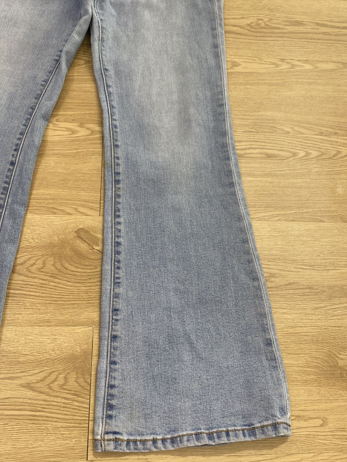 GU GU Japanese Brand Blue Faded Style Flare Jeans Size US 29 - 8 Thumbnail