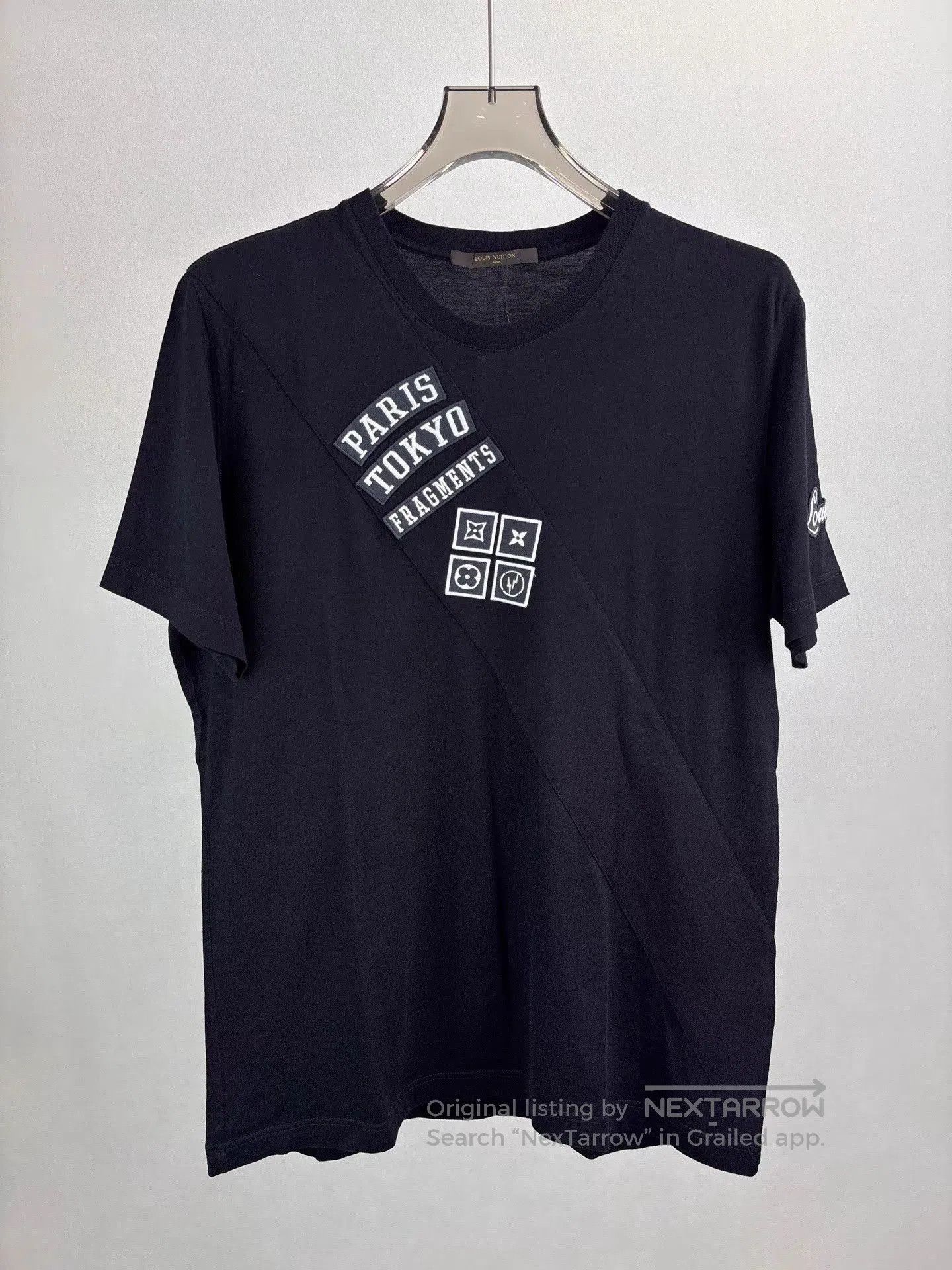 Louis Vuitton Black Short Sleeve Graphic Tee with Paris Tokyo Print. Size US XL / EU 56 / 4 - 1 Thumbnail