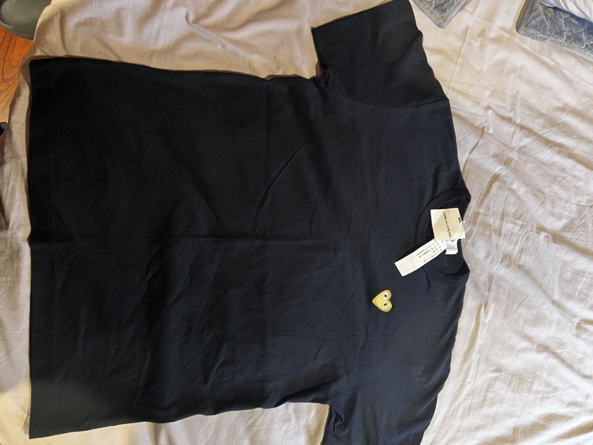 image of New Comme Des Garcons Play in Black, Men's (Size 2XL)