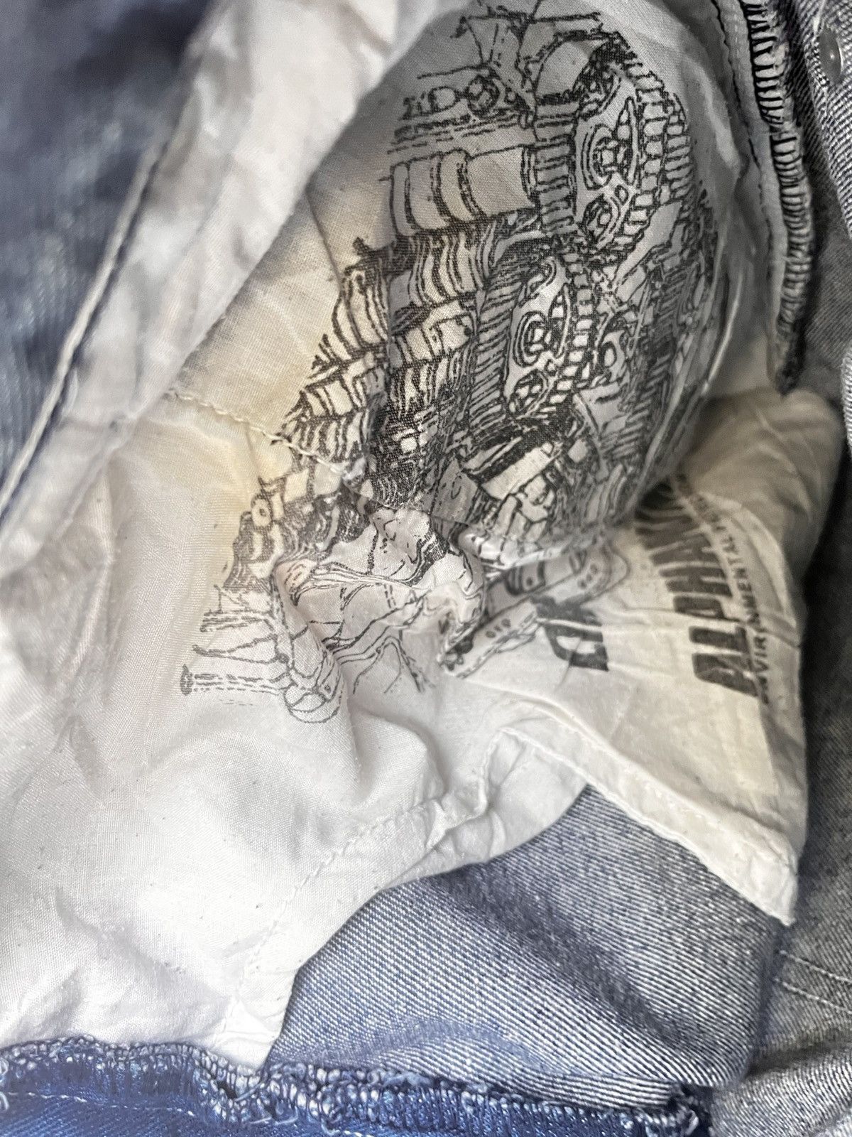Other Vintage 90s-00s ALPHANUMERIC Streetwear Pants Size US 30 / EU 46 - 7 Thumbnail