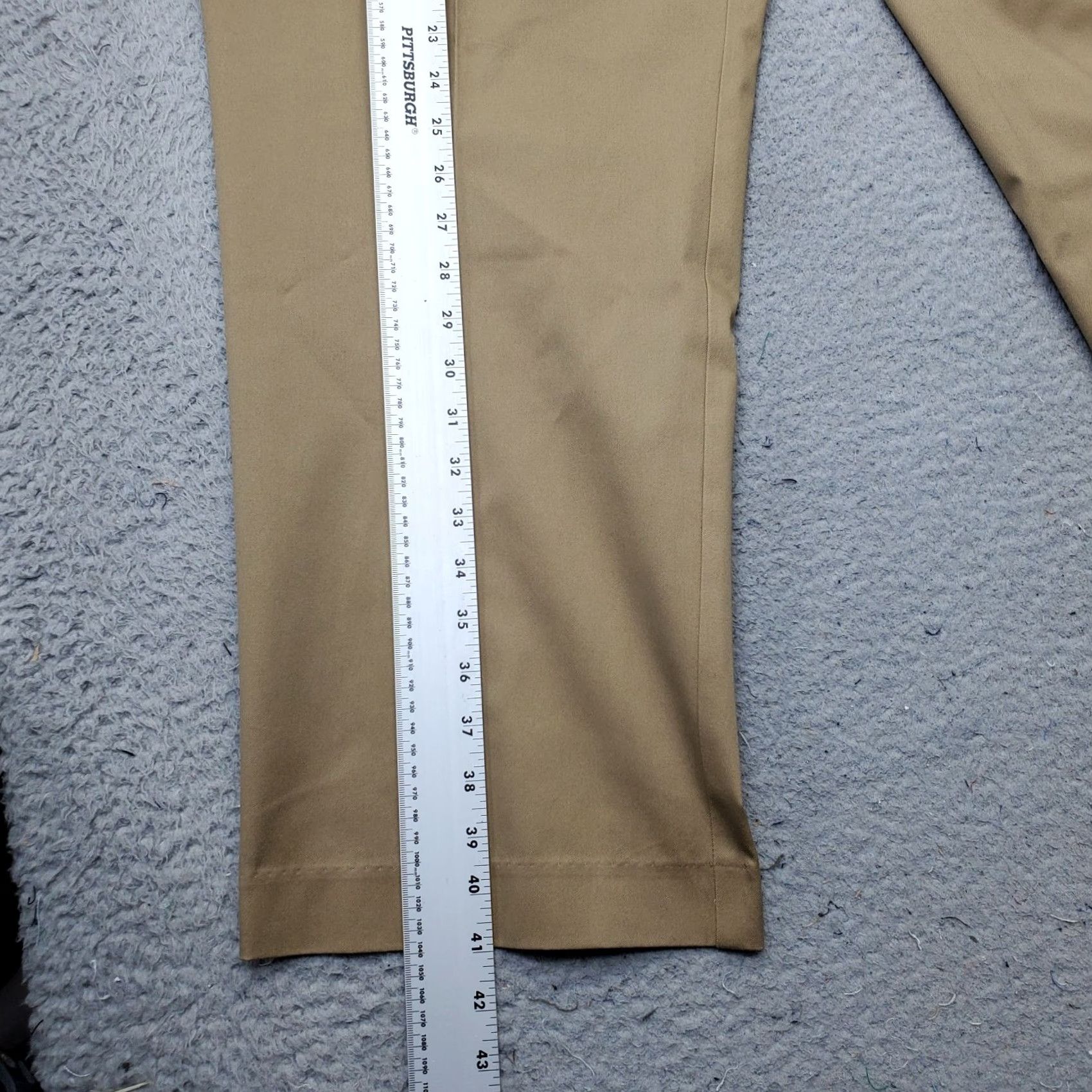 Dockers DOCKERS Mens Khaki Pants 48x30 Tan Pleated Casual Straight Leg Slash Pockets Mens Size 48 Tan Khaki Pants Size US 32 / EU 48 - 3 Thumbnail