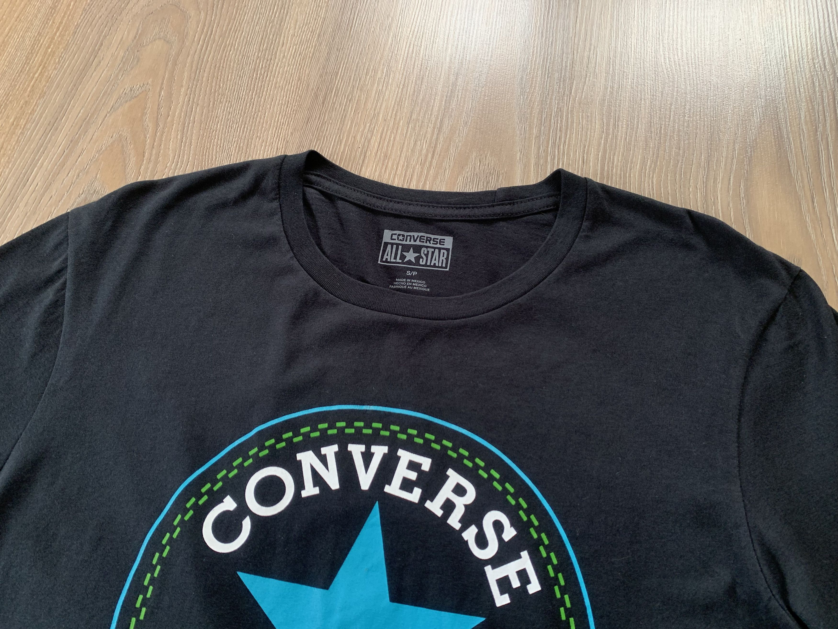 Converse Men's Converse Printing Short Sleeve Black T Shirt Size US S / EU 44-46 / 1 - 4 Thumbnail
