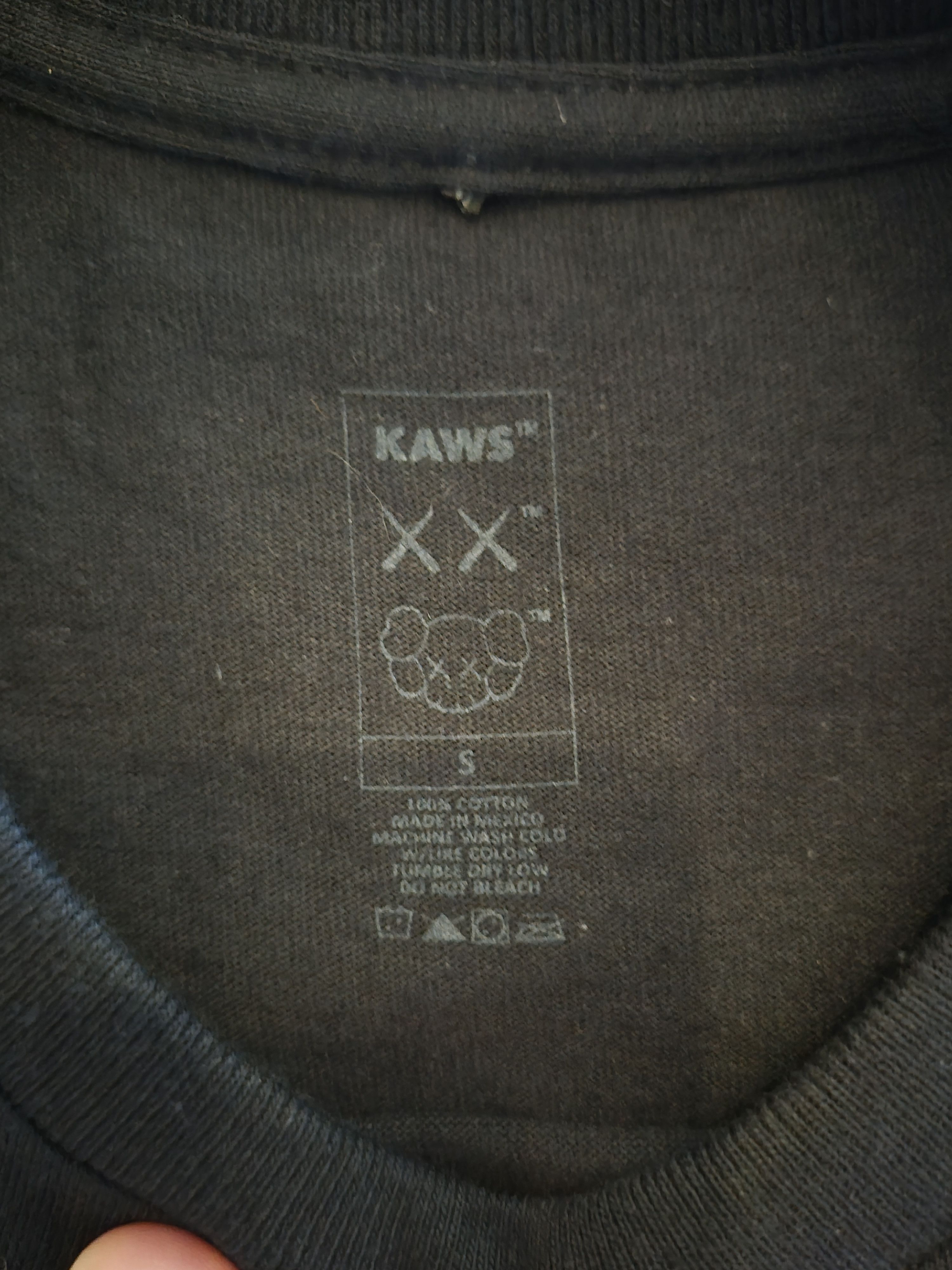 Kaws Kaws New Fiction Black and Pink Tee Size Small Size US S / EU 44-46 / 1 - 2 Thumbnail
