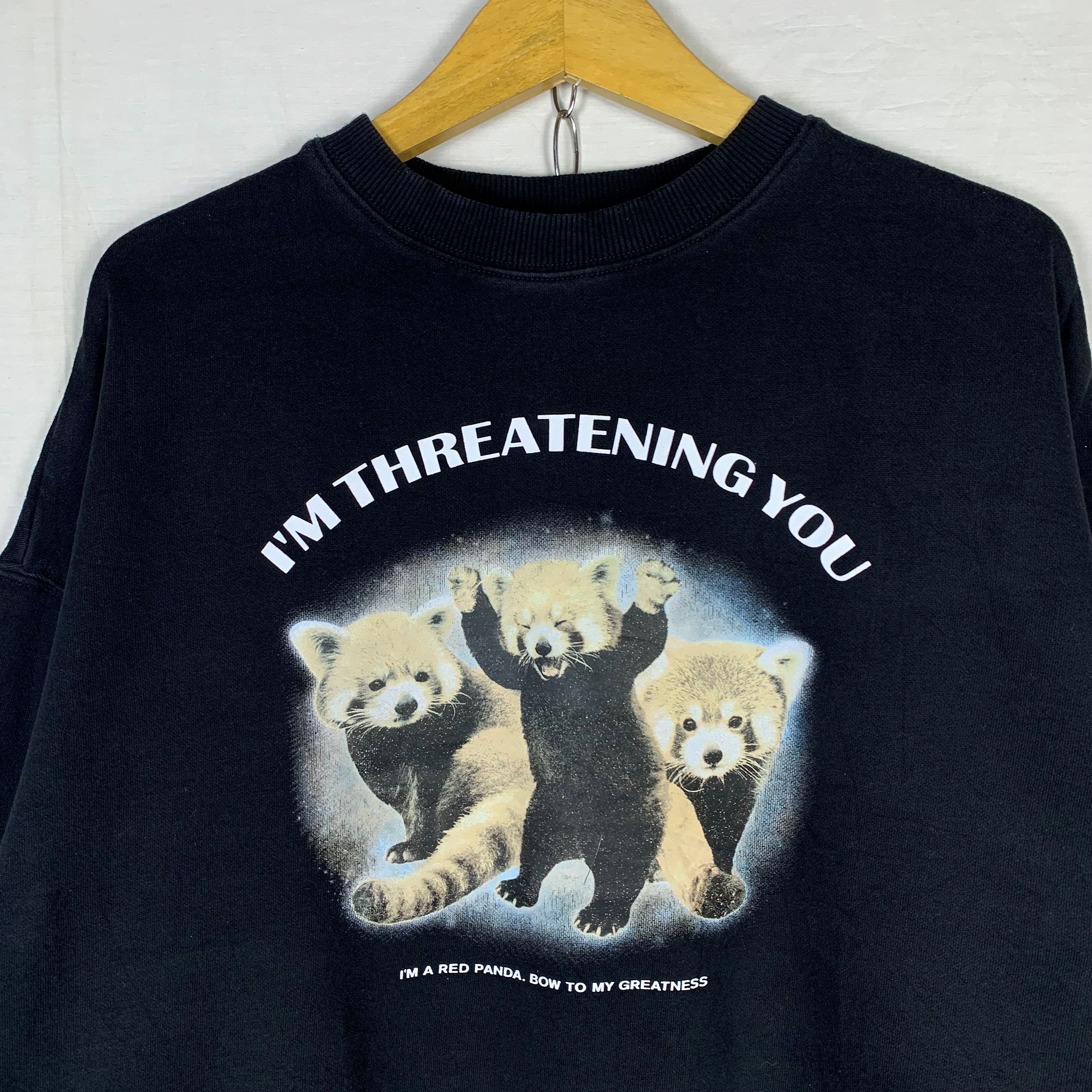 Japanese Brand Threatening Panda Sweatshirt Crewneck Boxy Fit Size US M / EU 48-50 / 2 - 2 Thumbnail