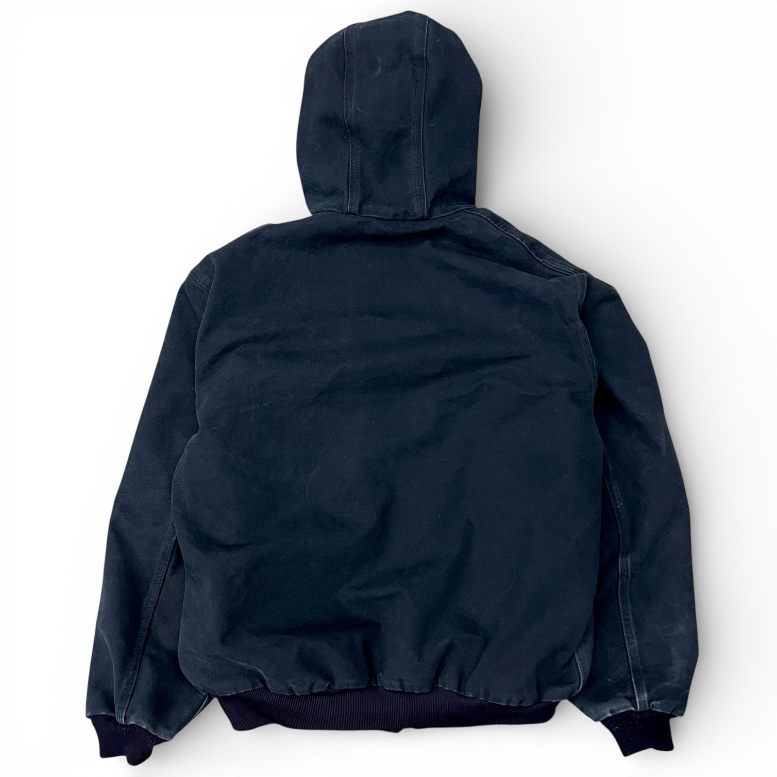 Carhartt Vintage Y2K Carhartt J131 BLK Black Active Jacket Hooded L Size US L / EU 52-54 / 3 - 4 Thumbnail