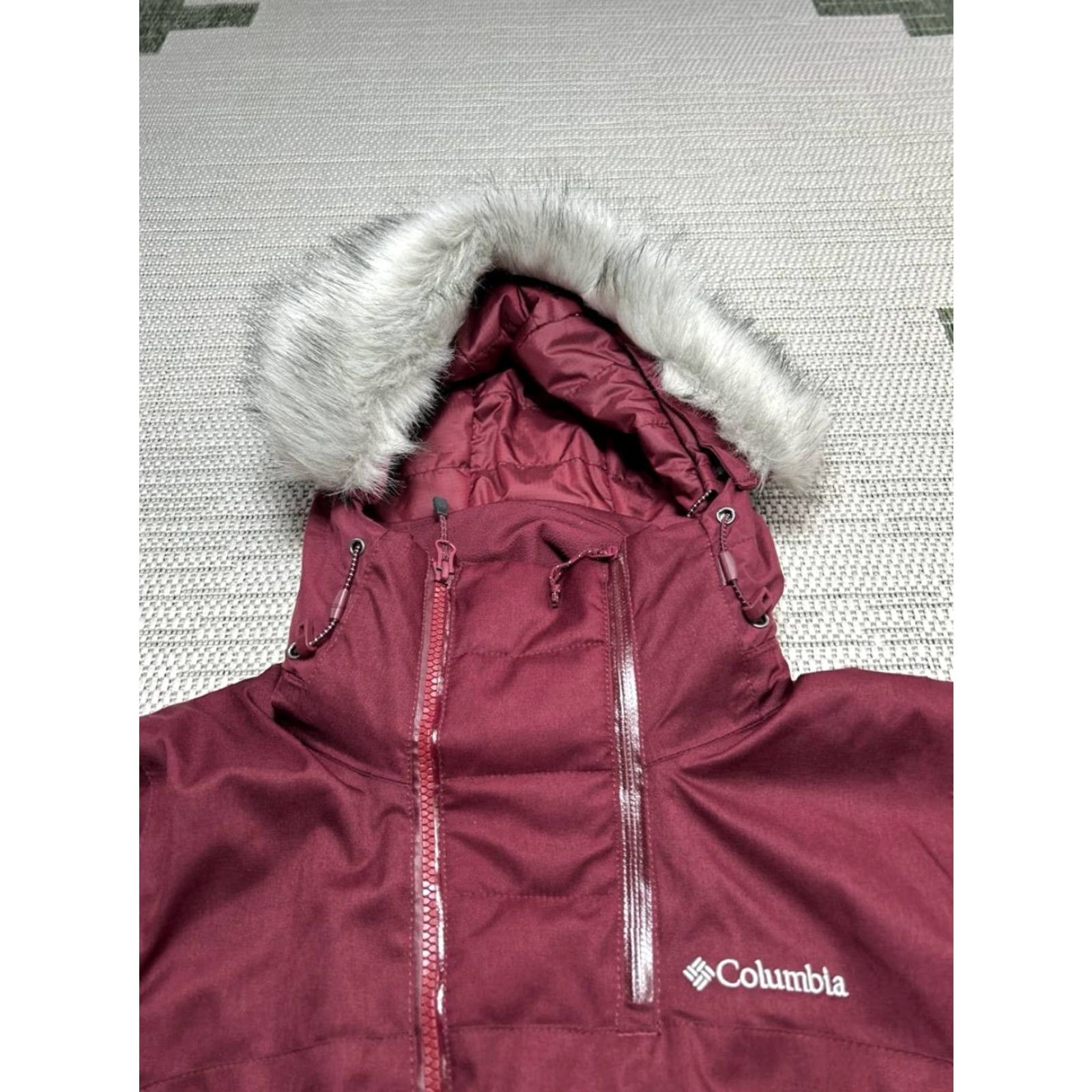 Vintage Columbia Emerald Lake Jacket Womens Small Red Omni-Tech Insulated Parka Size S / US 4 / IT 40 - 2 Thumbnail