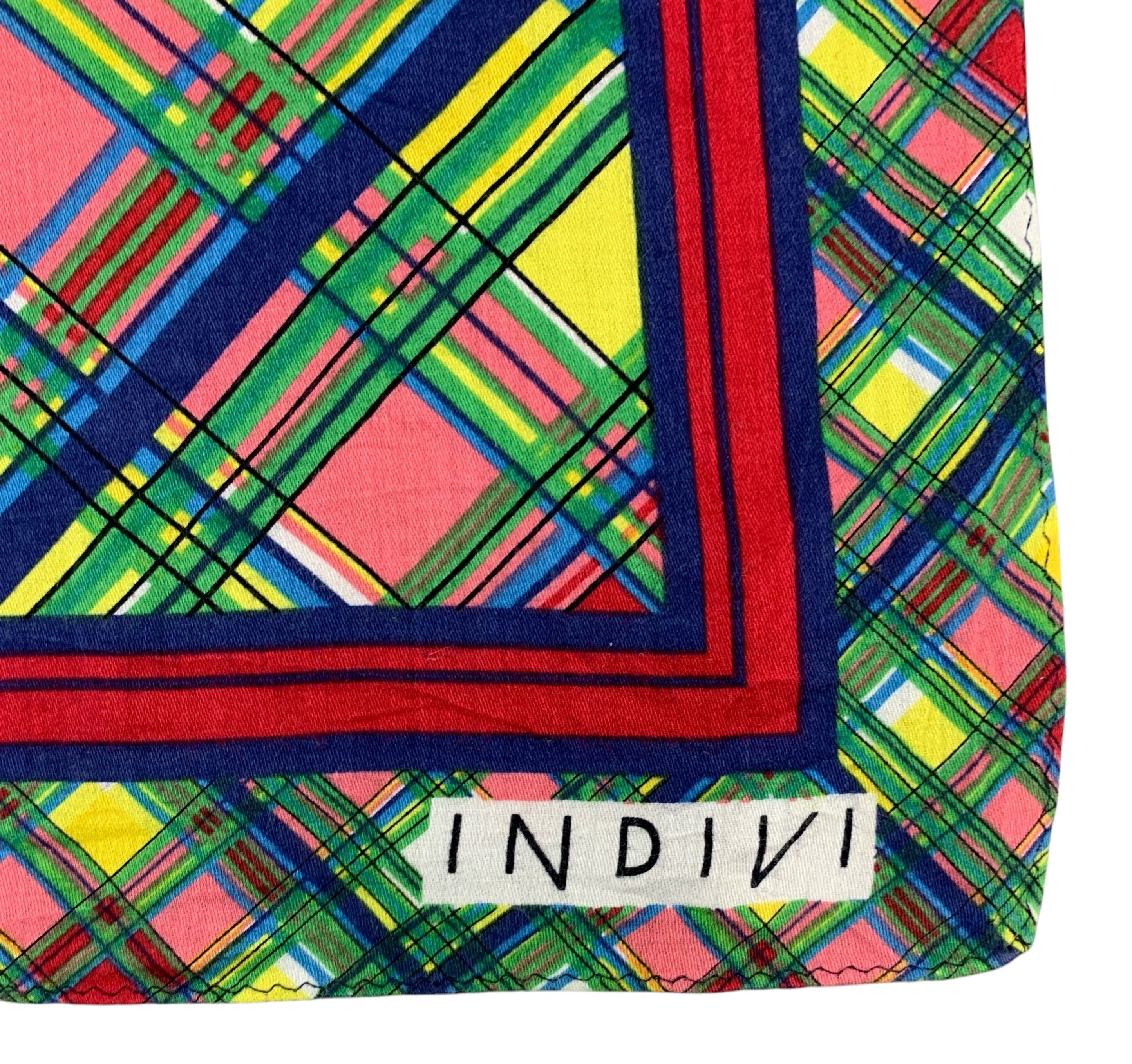 Japanese Brand × Vintage Vintage Indivi Neckerchief/Handkerchief - HKA958 Size ONE SIZE - 9 Thumbnail