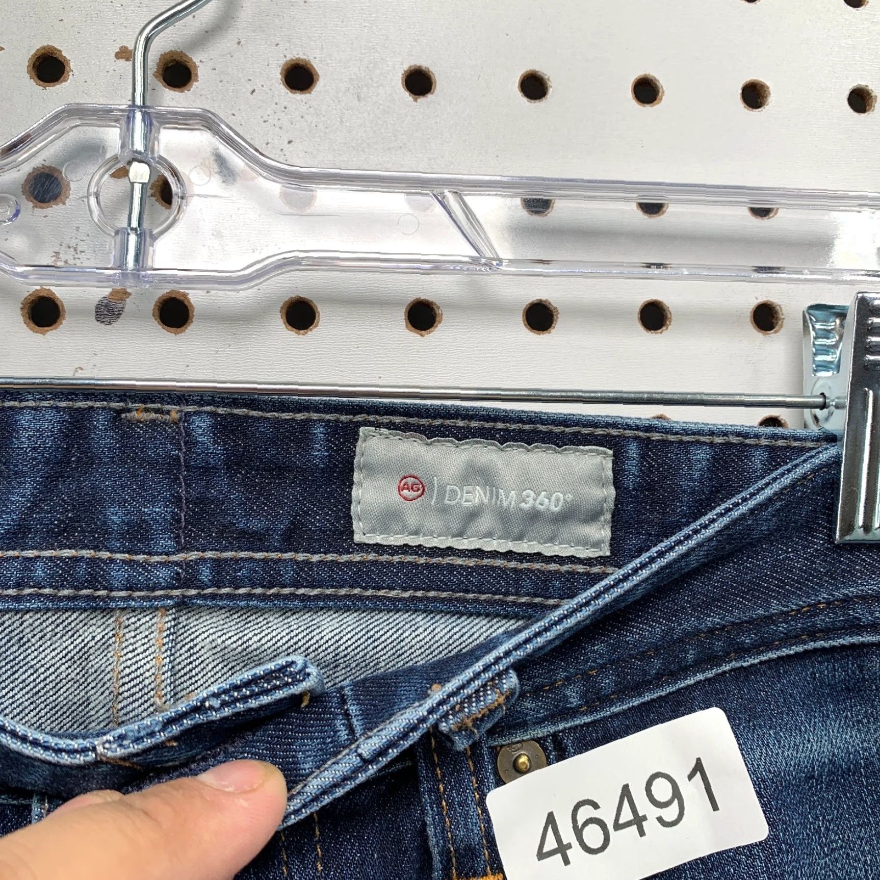 Denime AG Adriano Goldschmied Jeans The Everett 34X34 Blue Denim Slim Straight 5-Pocket Style Men’s Size US 34 / EU 50 - 4 Thumbnail