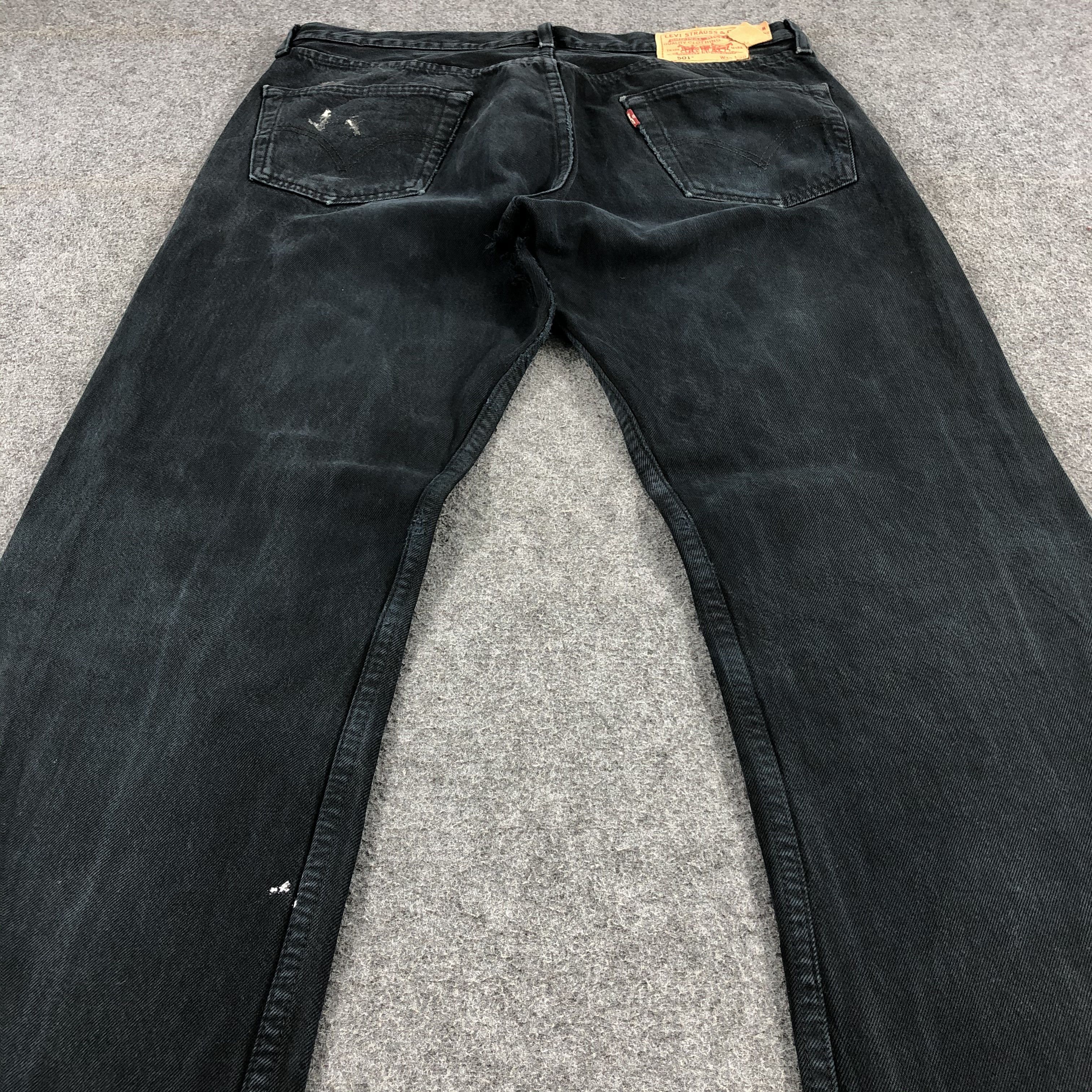 Levi's Vintage Black Levis 501 Jeans-JM1514 Size US 36 / EU 52 - 4 Thumbnail