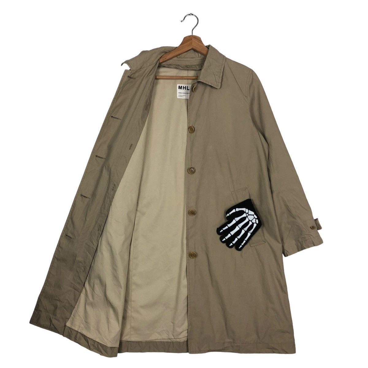Margaret Howell 🔥VINTAGE MHL BY MARGARET HOWELL LONG FLY COAT Size US M / EU 48-50 / 2 - 9 Thumbnail