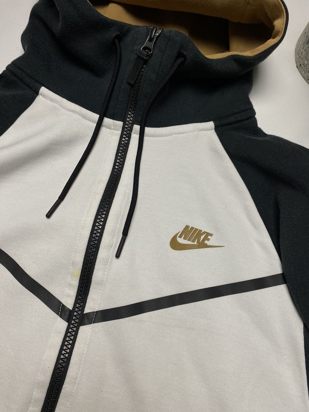 Nike × Vintage Nike tech fleece rare zip hoodie drill style Size US M / EU 48-50 / 2 - 5 Thumbnail