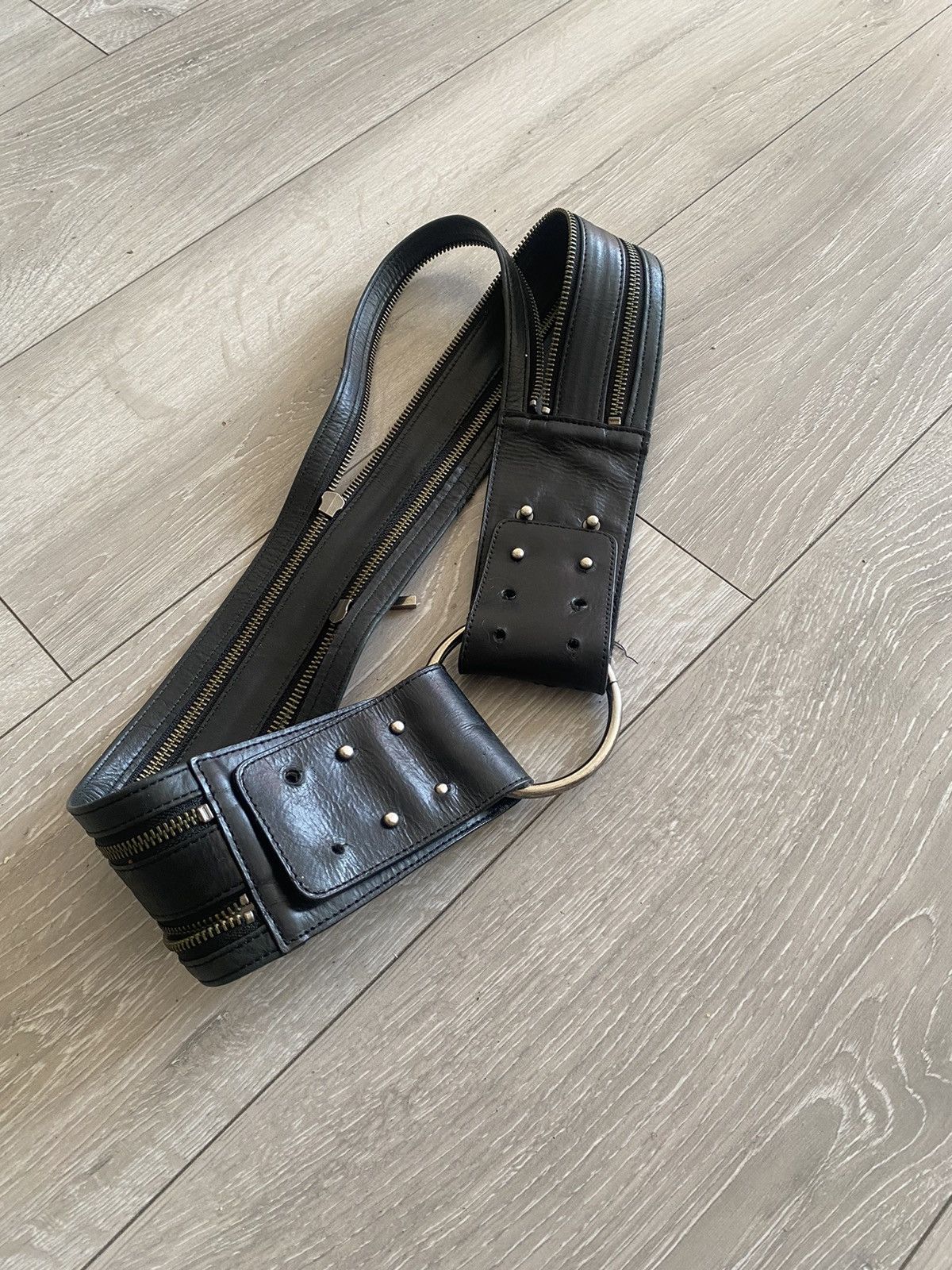 Other Sarah Pacini Wide Leather Belt bondage/corset Size ONE SIZE - 1 Thumbnail