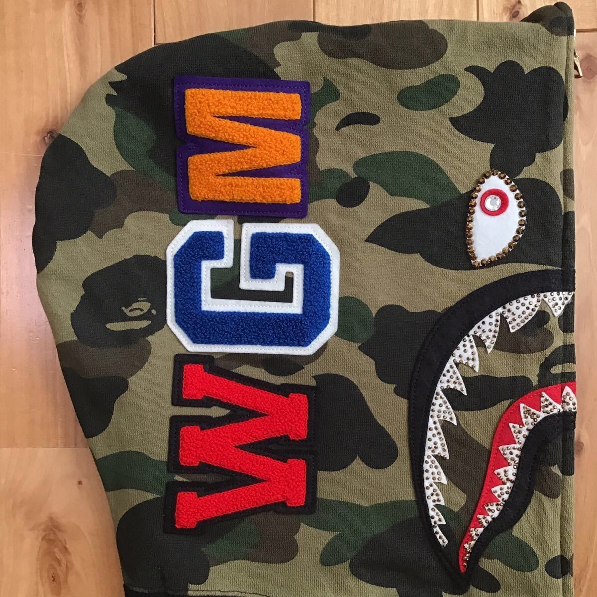 Bape × Swarovski 2014 Swarovski Shark full zip hoodie BAPE a bathing ape Size US S / EU 44-46 / 1 - 5 Thumbnail