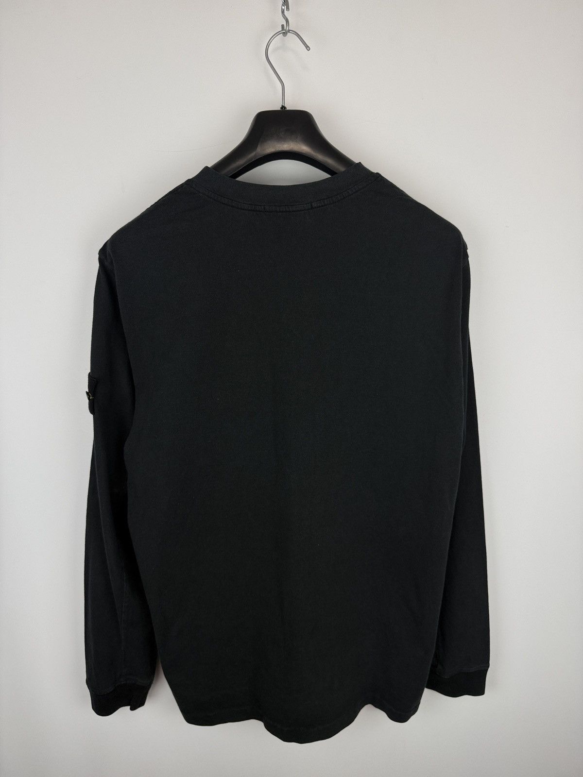 Stone Island Black Stone Island V-neck longsleeve crewneck Size US XXL / EU 58 / 5 - 5 Thumbnail