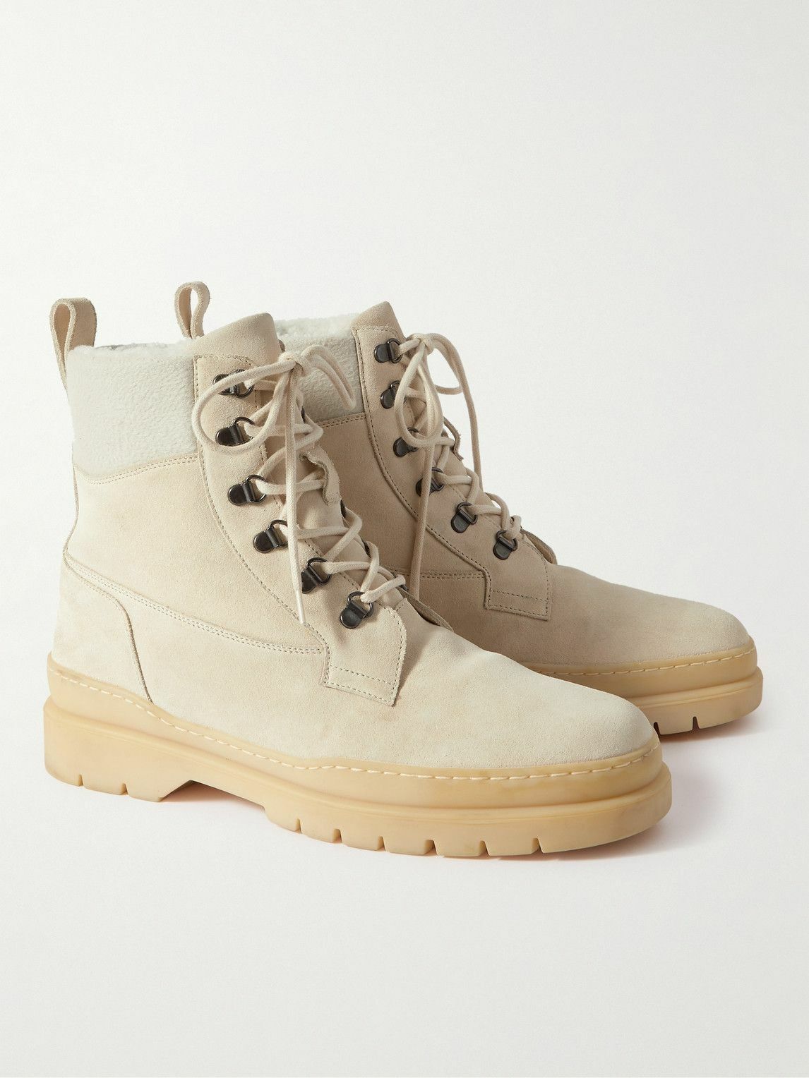 Loro Piana o1w1db10725 FAN3982 Gravel Boots in Beige Size US 10 / EU 43 - 4 Thumbnail