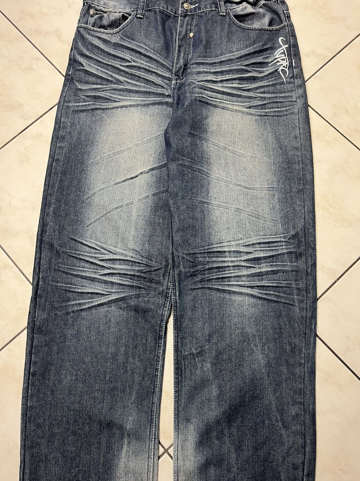 Makaveli × Vintage Vintage Makaveli Tupac 2pac baggy y2k distressed denim jeans Size US 38 / EU 54 - 4 Thumbnail