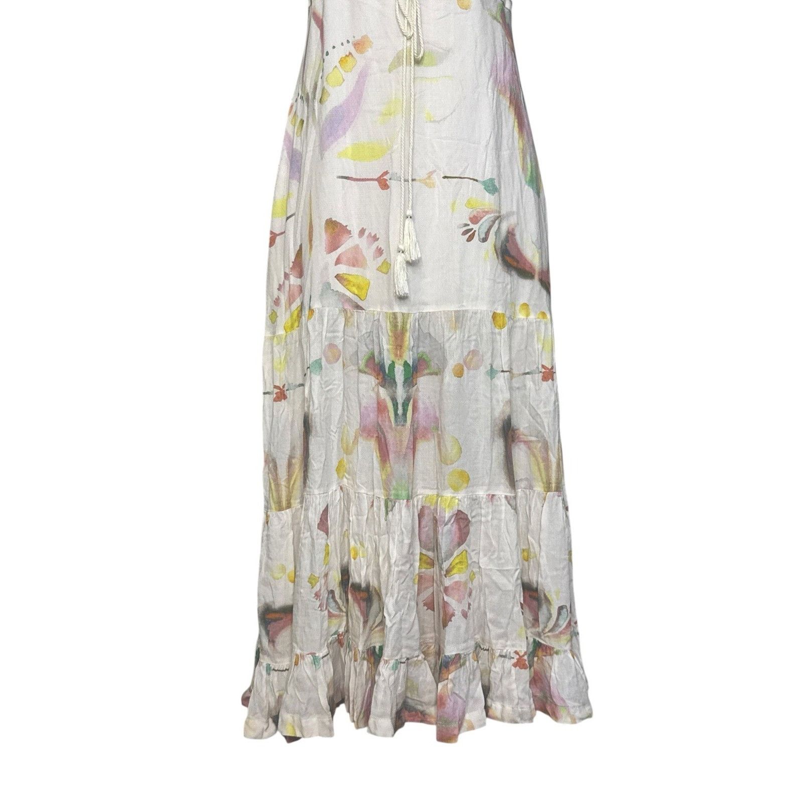Free People FREE PEOPLE Sounds Of Spring Jumper Floral Maxi Dress Sz XS Size XS / US 0-2 / IT 36-38 - 5 Thumbnail
