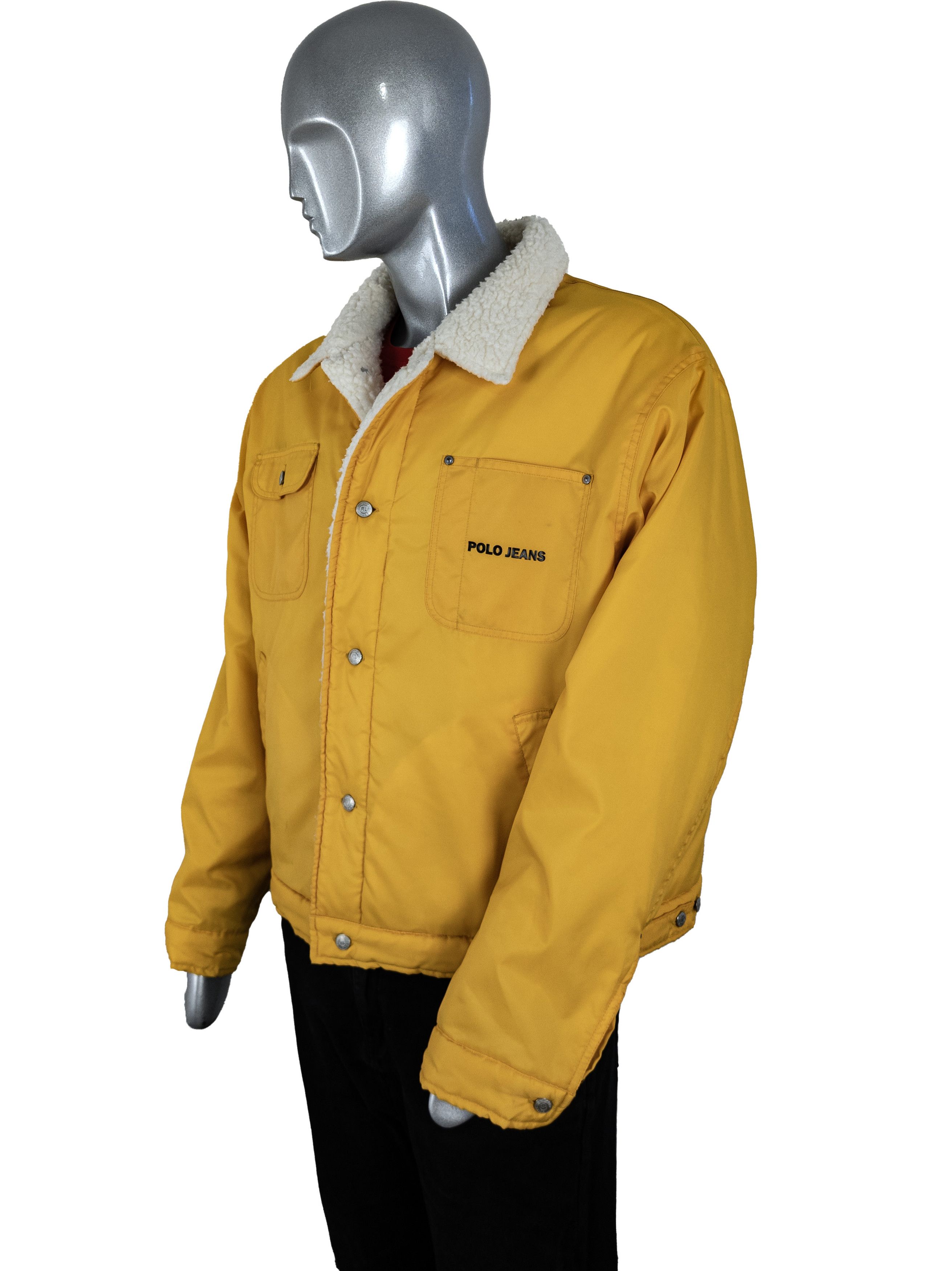 Polo Ralph Lauren Polo Jeans Ralph Lauren Yellow Sherpa Trucker Jacket XL Size US XL / EU 56 / 4 - 5 Thumbnail