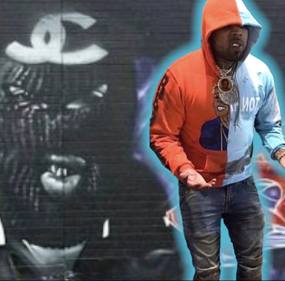 Rap Tees Da HaLF aLMiGHTY HaLF FLyGoD 🤲🏼 ReBiRTH ♻️ HOoDie Size US M / EU 48-50 / 2 - 2 Thumbnail