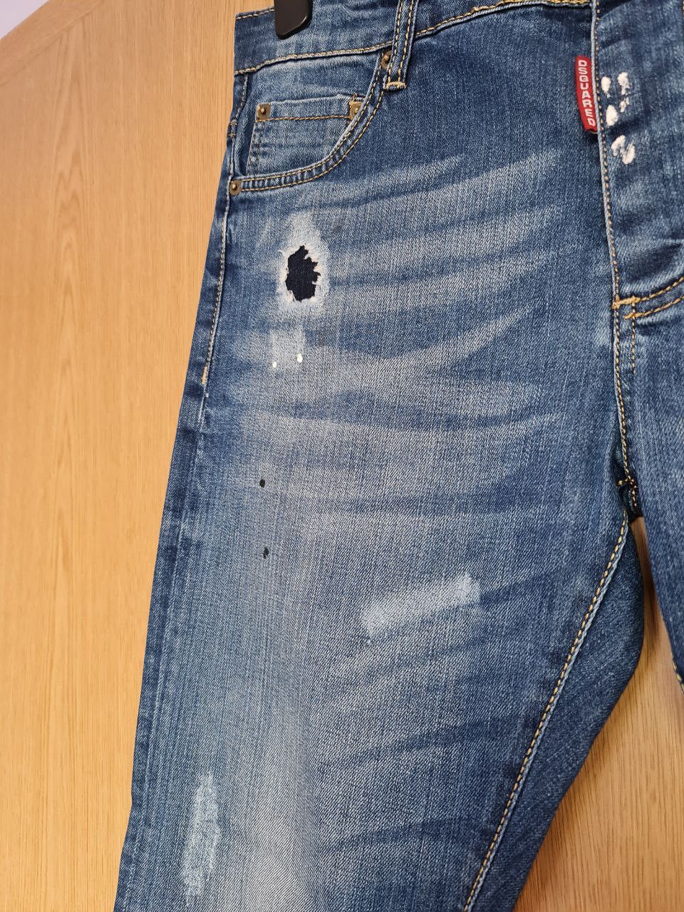 Dsquared2 Distressed Painted Bleached Dsquared2 Denim Size US 34 / EU 50 - 3 Thumbnail