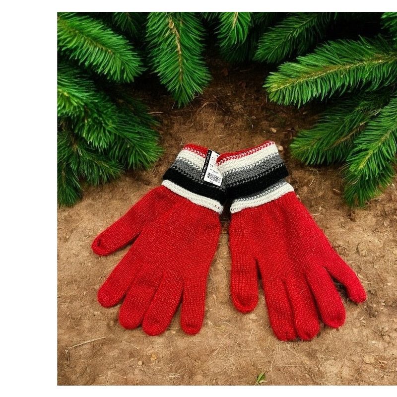 Unknown London New Red New York & Company Woman's knit Gloves Gray NS Size ONE SIZE - 2 Thumbnail
