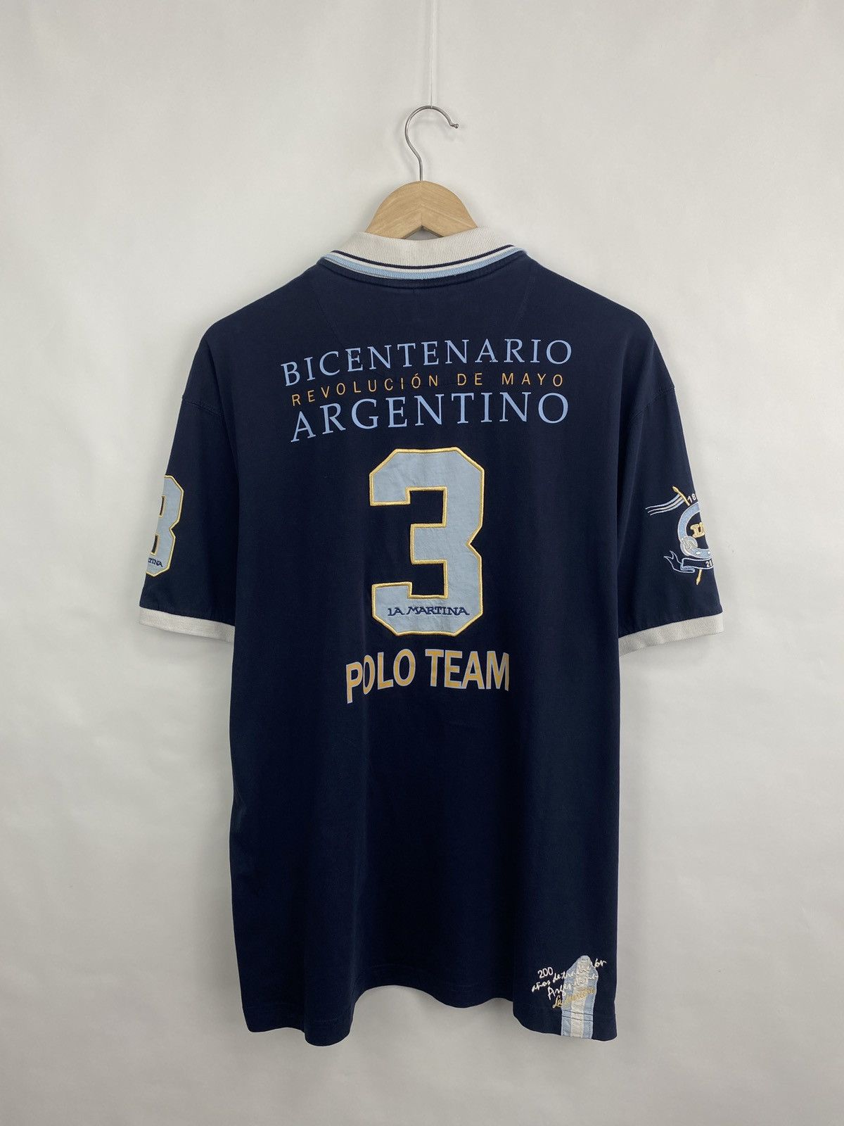 La Martina 🇦🇷 Vintage 90s La Martina Argentina T-Shirt Y2K Rare Retro Size US XXL / EU 58 / 5 - 10 Thumbnail