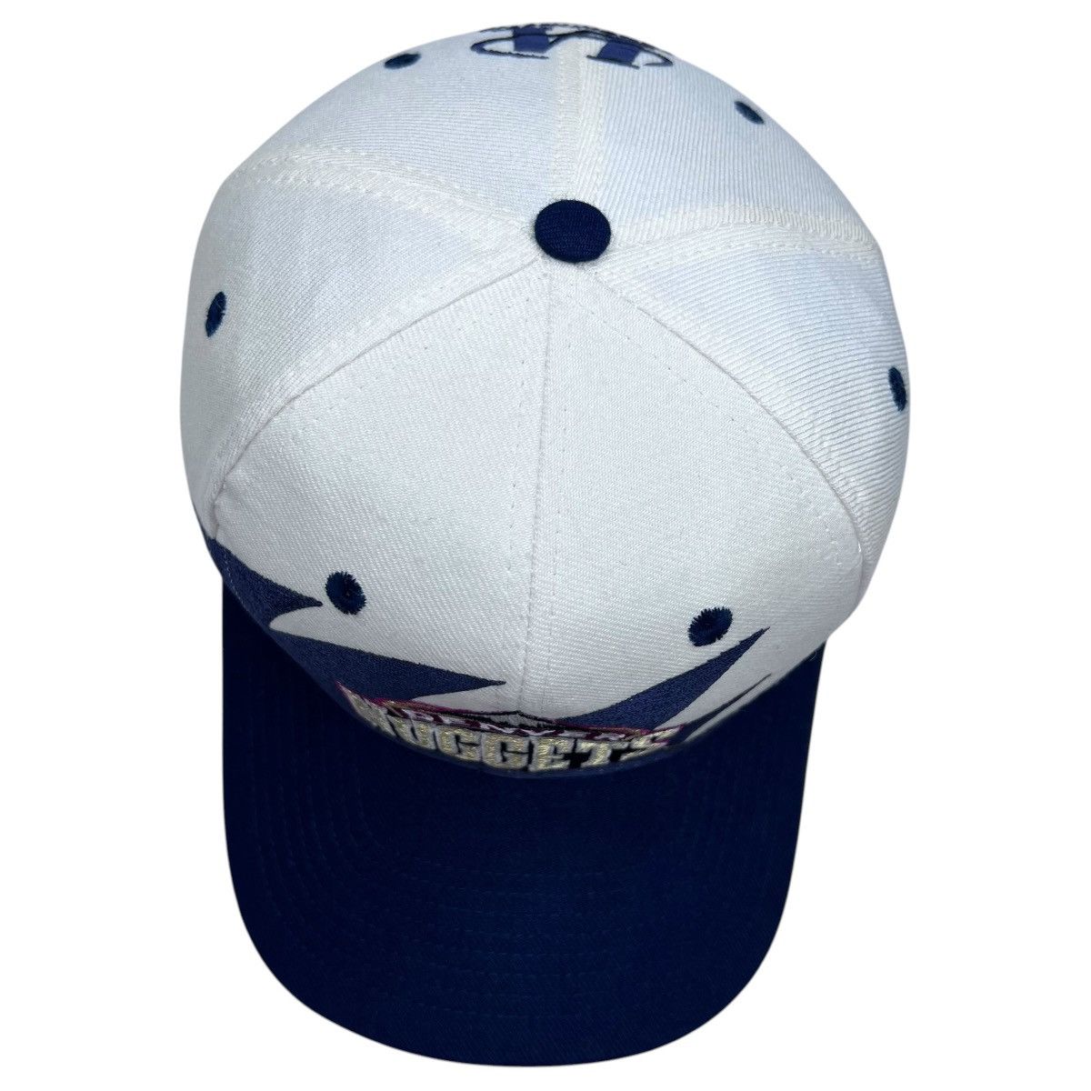 Logo Athletic 1990s NBA Denver Nuggets Logo Athletic Sharktooth Snapback Size ONE SIZE - 7 Thumbnail