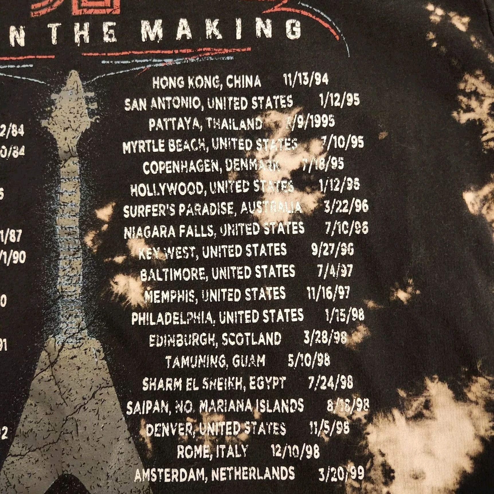 Hard Rock Cafe Hard Rock Guitar Co T Shirt World Tour Seminole Tie Dye Size L Size US L / EU 52-54 / 3 - 6 Thumbnail