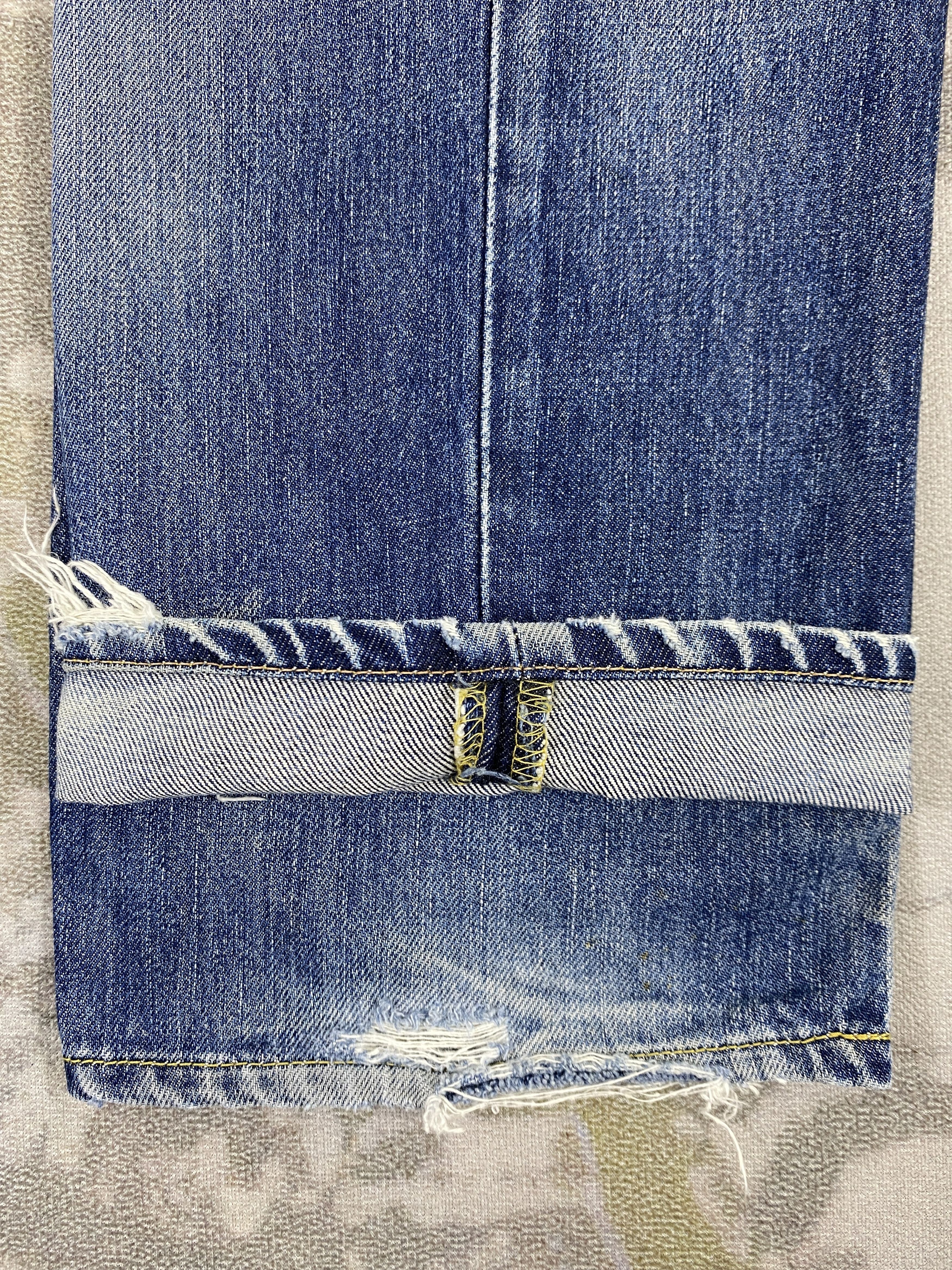 Japanese Brand Vintage Lee Riders Jeans 30x29.5 Denim- JN3680 Size US 30 / EU 46 - 12 Thumbnail