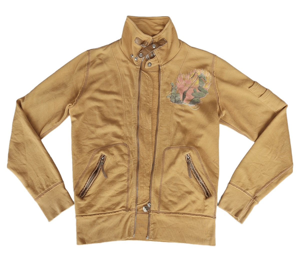 Diesel × Vintage RETRO DIESEL Go East Sexy Girl Zipper Jacket Y2K Style Size US L / EU 52-54 / 3 - 2 Thumbnail