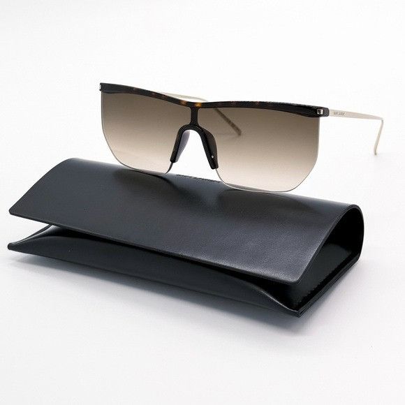 Saint Laurent Paris NEW SAINT LAURENT SL 519 MASK 003 BROWN GRADIENT WOMEN SL519 Size ONE SIZE - 2 Thumbnail