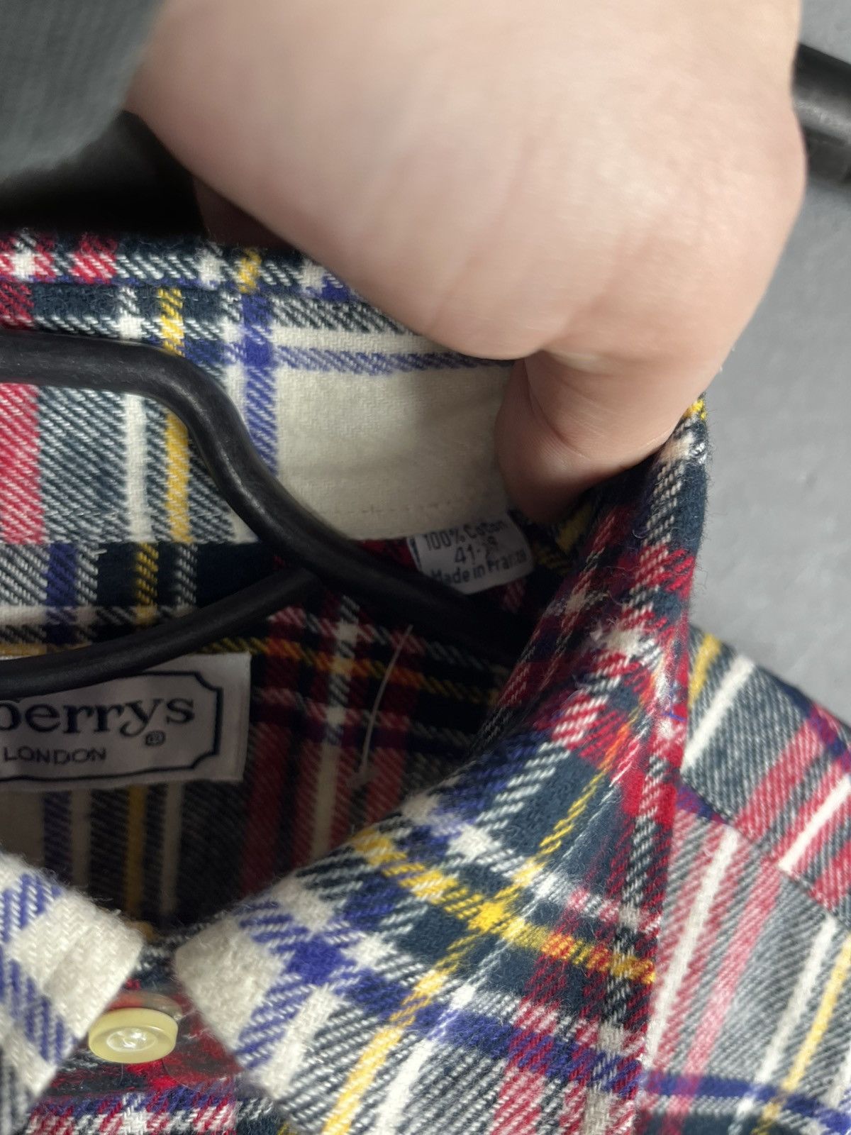 Burberry Burberrys mens button shirt size L vintage Size US L / EU 52-54 / 3 - 9 Thumbnail