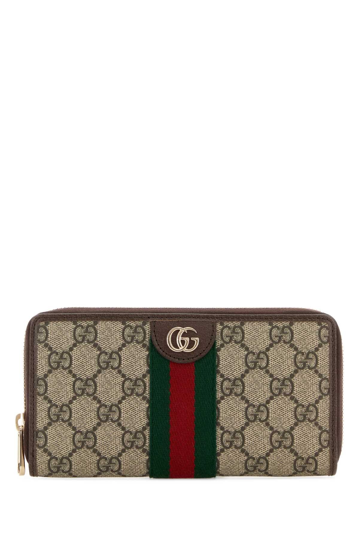Gucci Gg Supreme Fabric Ophidia Wallet Size ONE SIZE - 1 Thumbnail