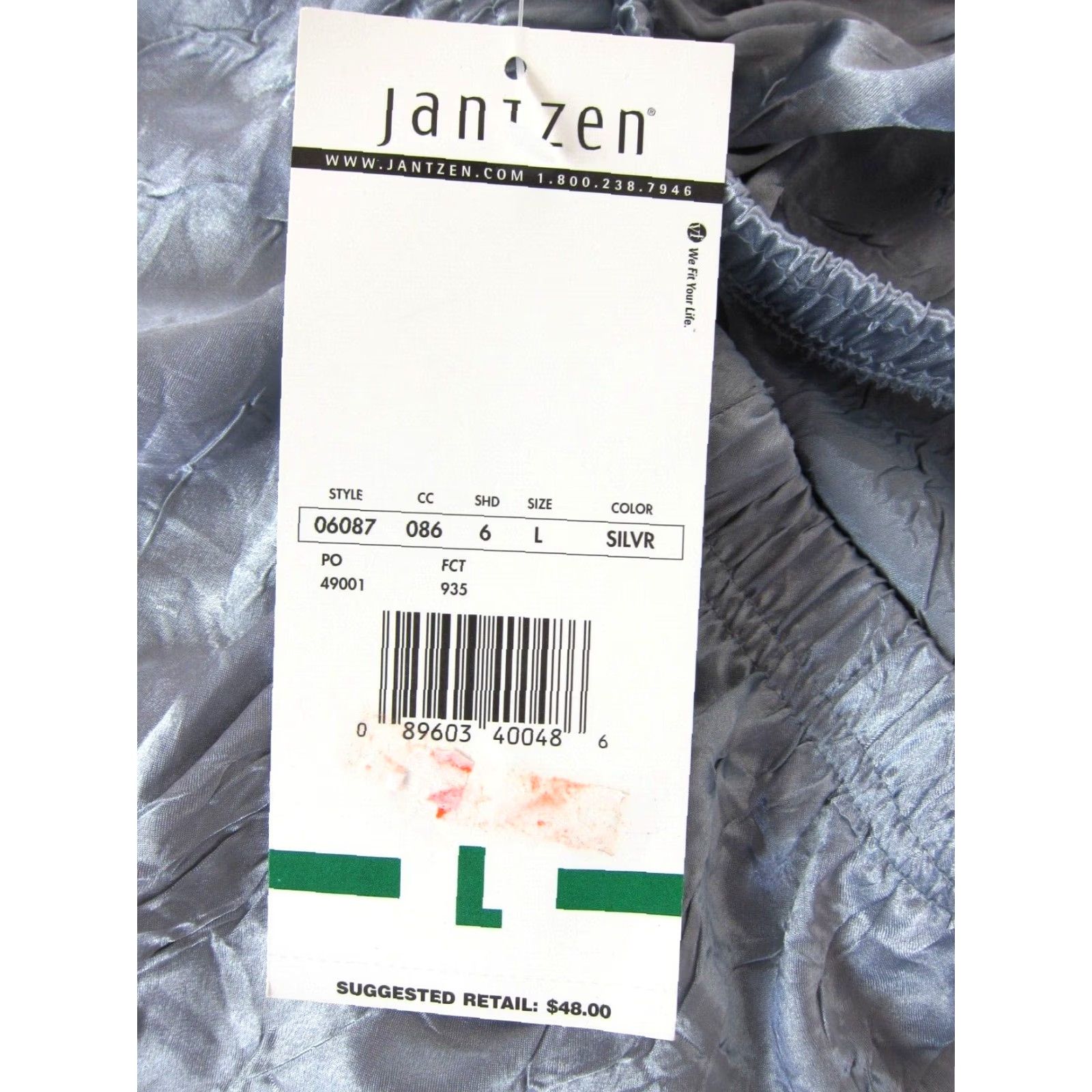 Jantzen VINTAGE NWT Jantzen Silver Grey Crinkle Long Maxi Skirt Pull On M-L Skirt Women Maxi Silver Grey NWT Vintage Jantzen Skirt Pull On Long Maxi Size 32" / US 10 / IT 46 - 4 Thumbnail