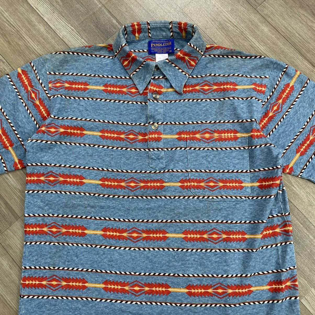 Pendleton Vintage Pendleton Native Pocket Navajo Polo Shirt USA Size US M / EU 48-50 / 2 - 2 Thumbnail
